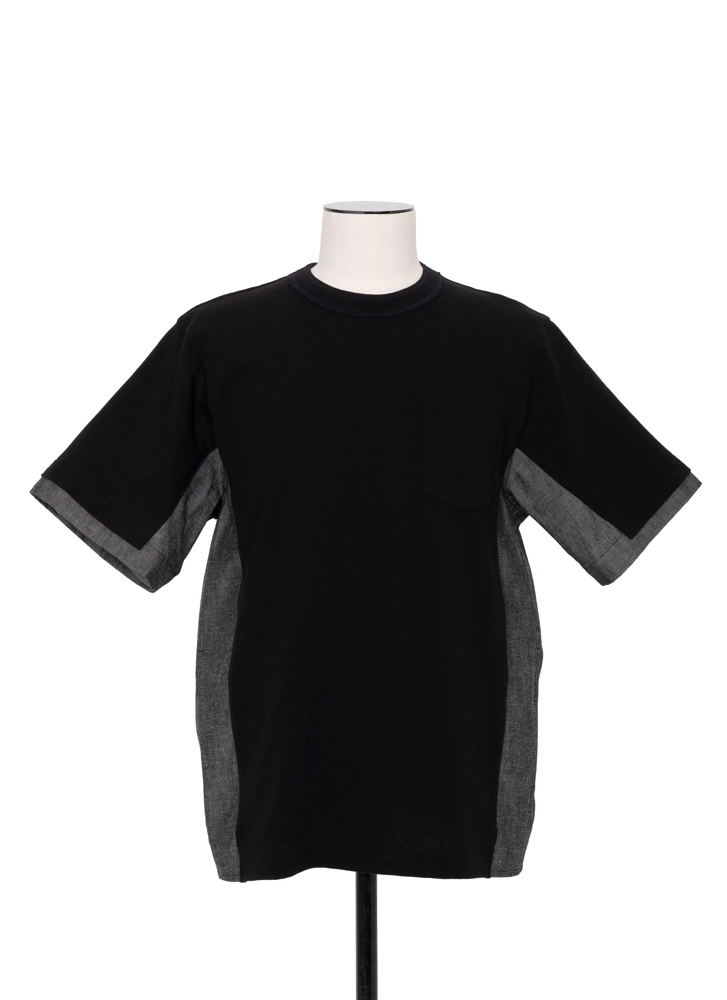 Light Weight Denim x Cotton Jersey T-Shirt sold by Sacai