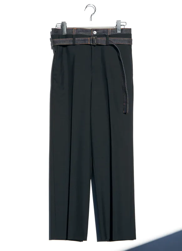 Suiting x Denim Pants sold by Sacai