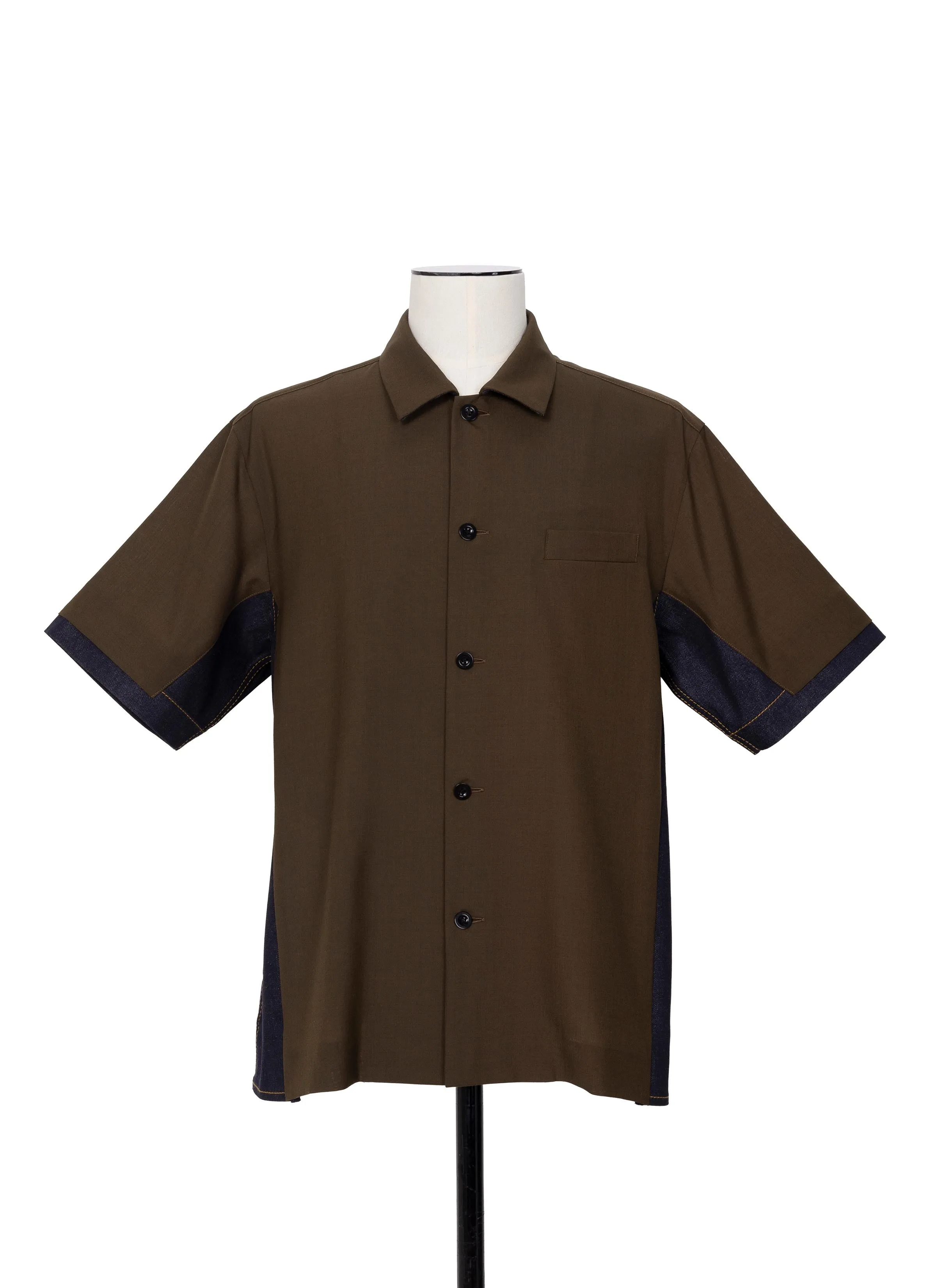 Suiting x Denim Shirt sold by Sacai product image thumbnail 2