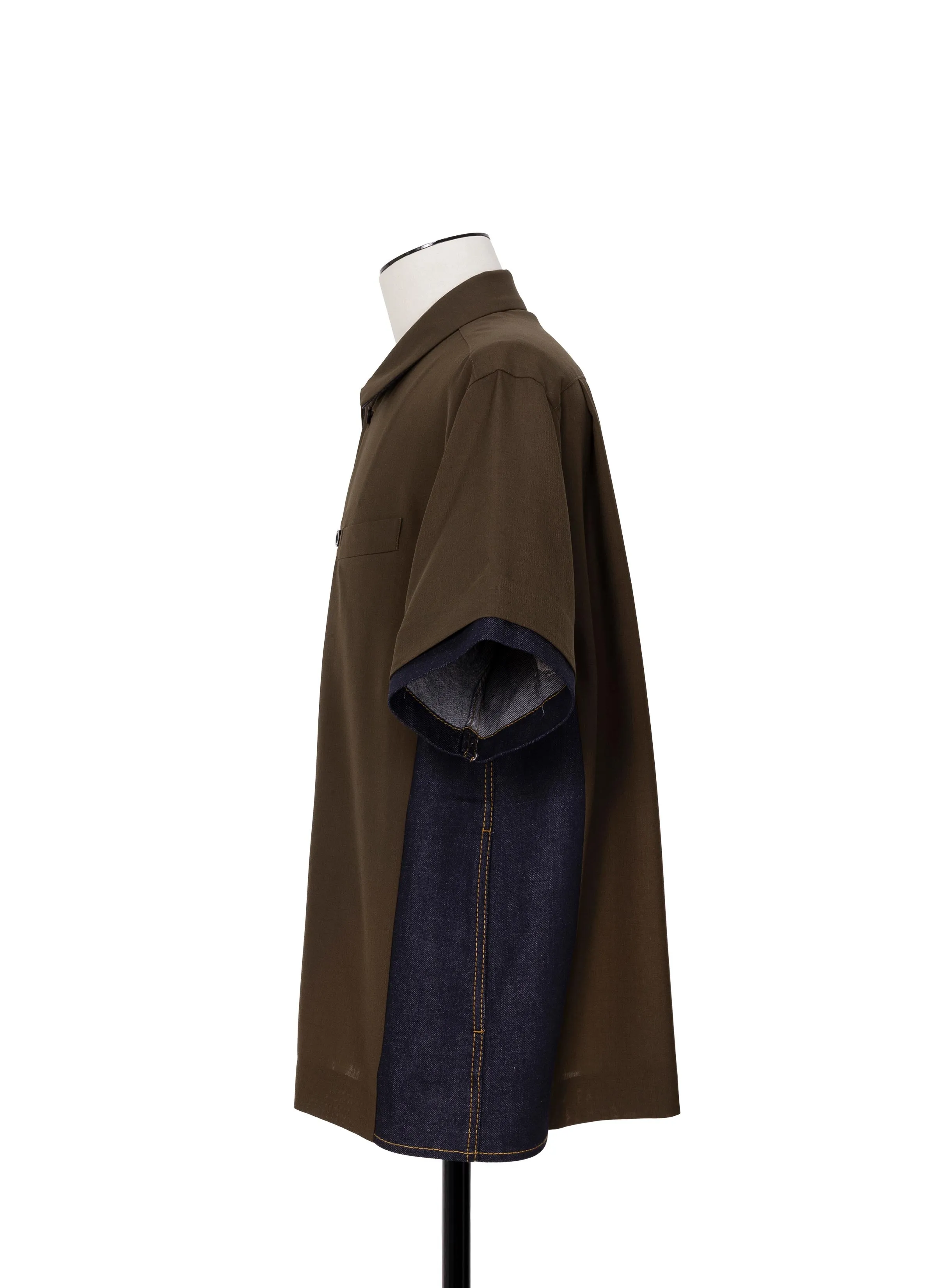 Suiting x Denim Shirt sold by Sacai product image thumbnail 3