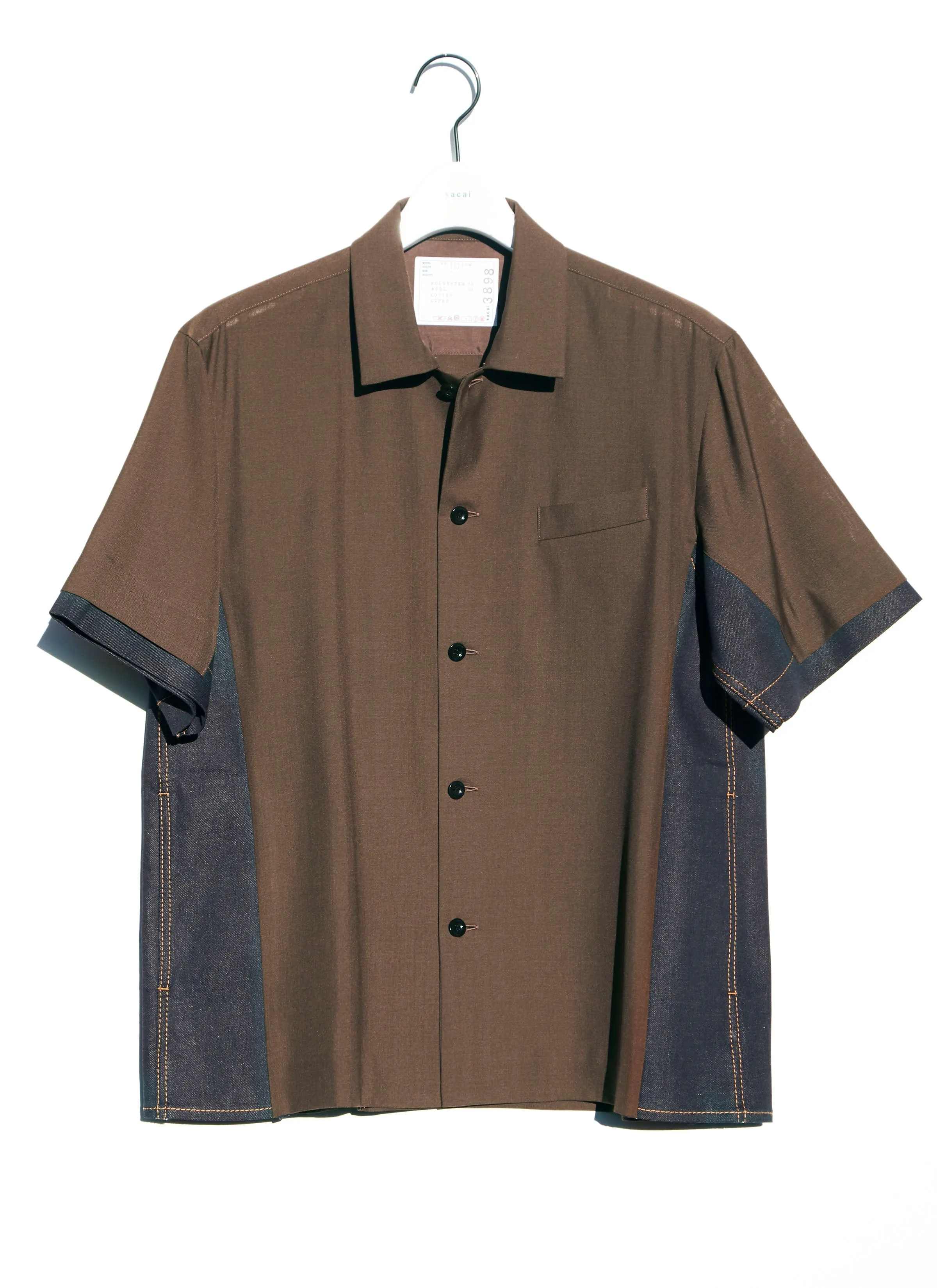 Suiting x Denim Shirt sold by Sacai