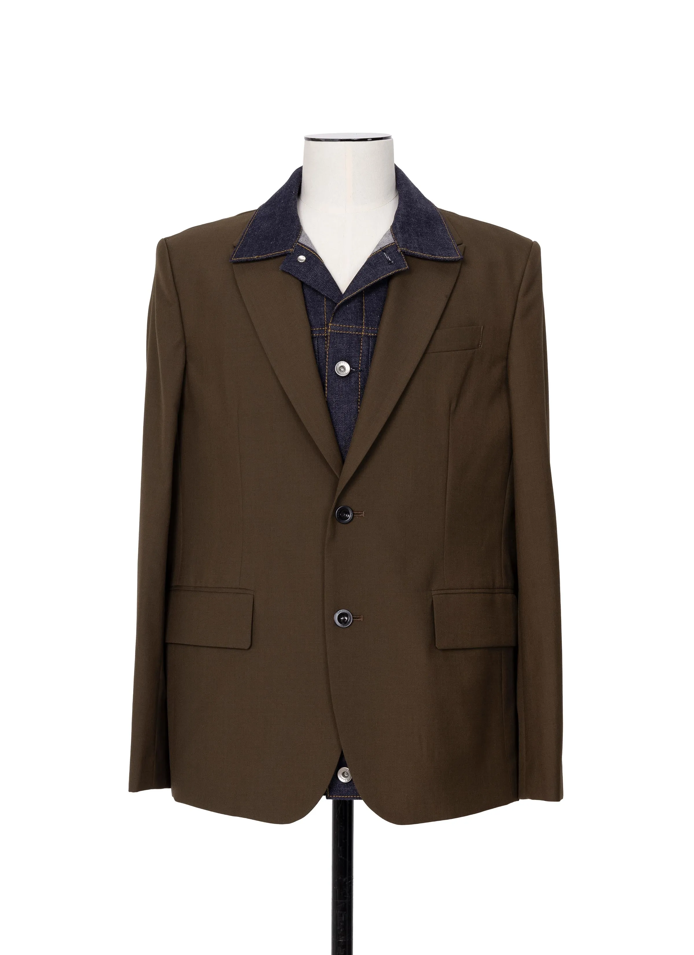 Suiting x Denim Jacket sold by Sacai