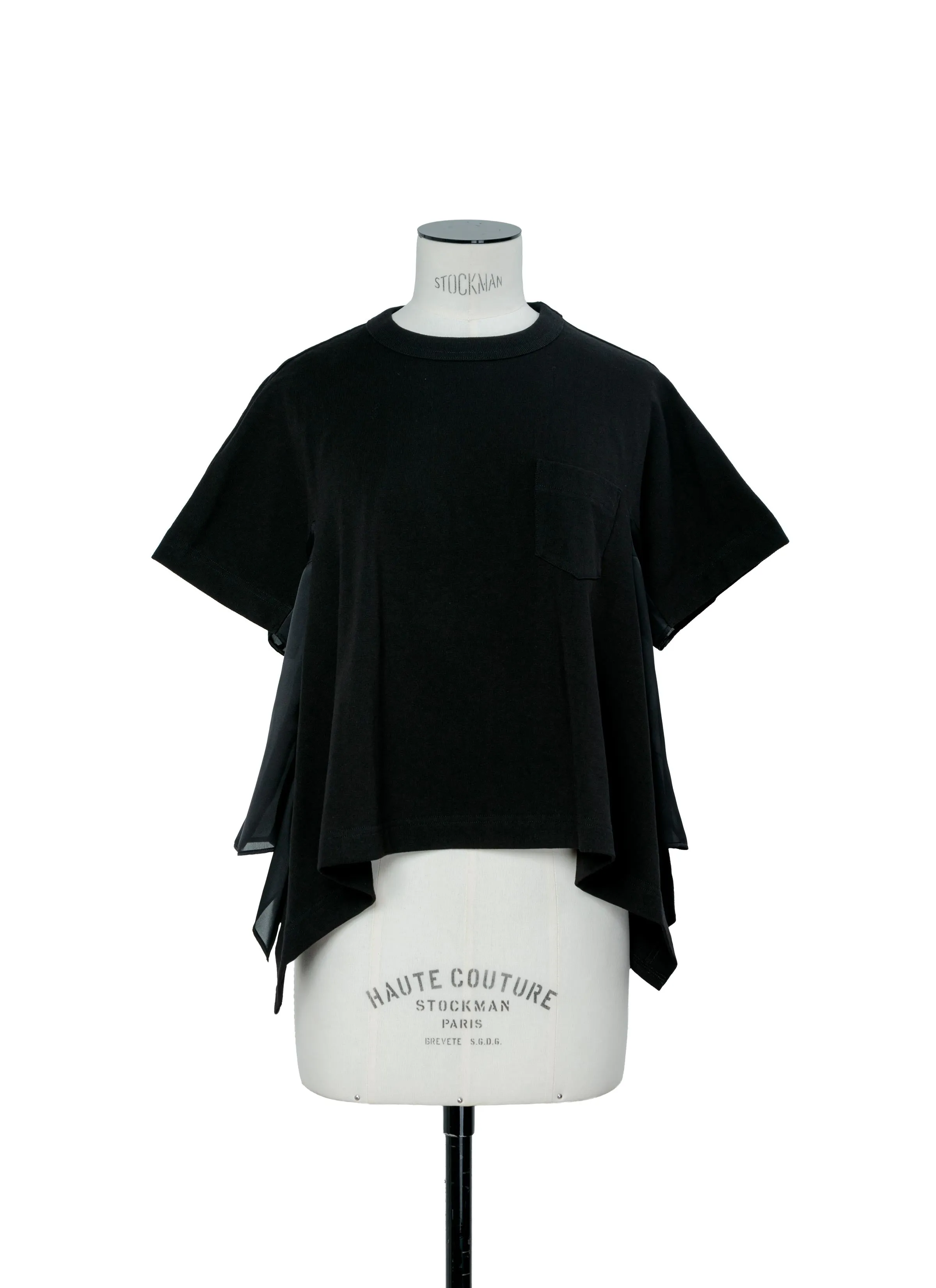 Satin x Cotton Jersey T-Shirt sold by Sacai product image thumbnail 2