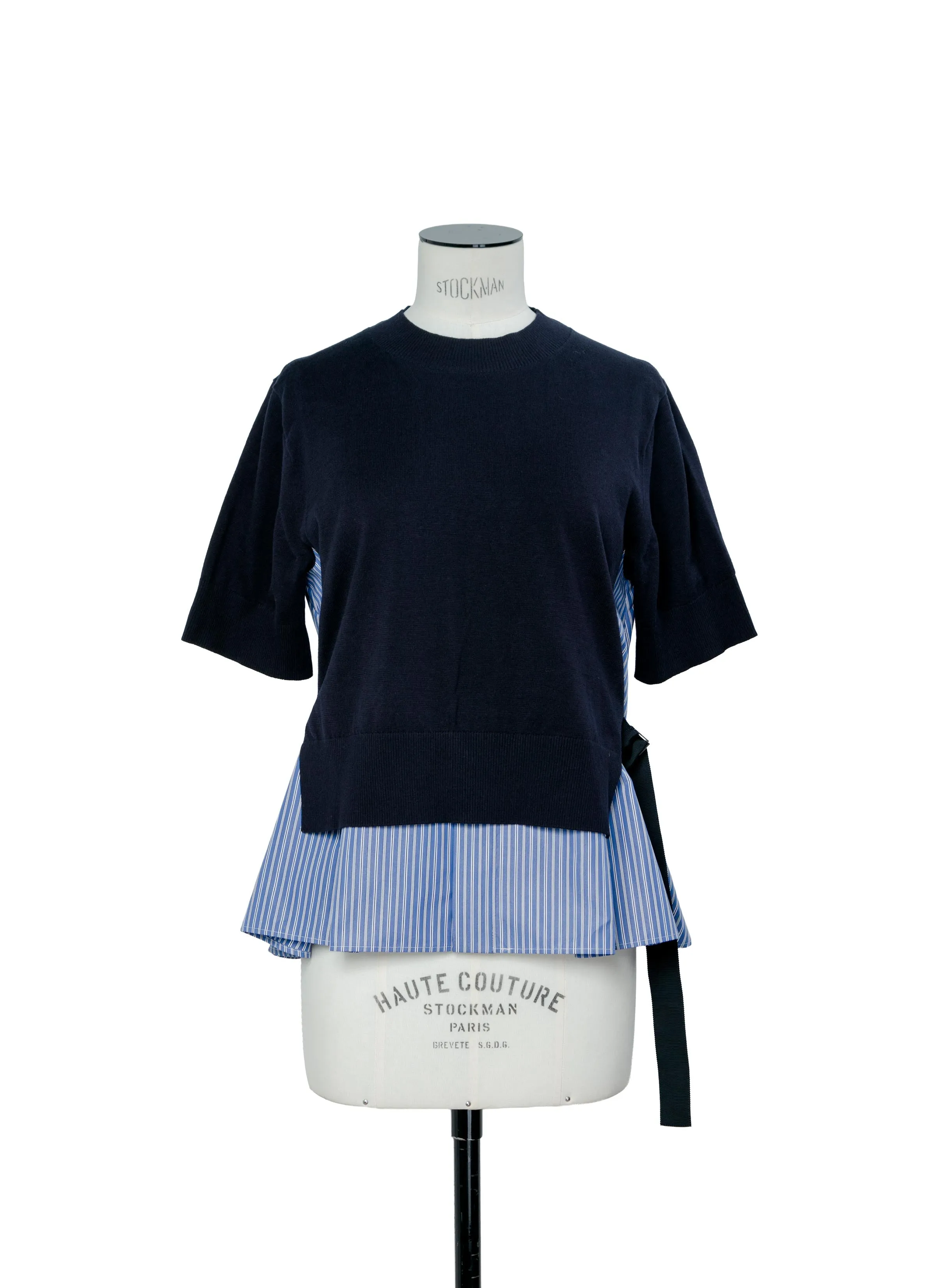 Poplin x Cotton Knit Pullover sold by Sacai product image thumbnail 2