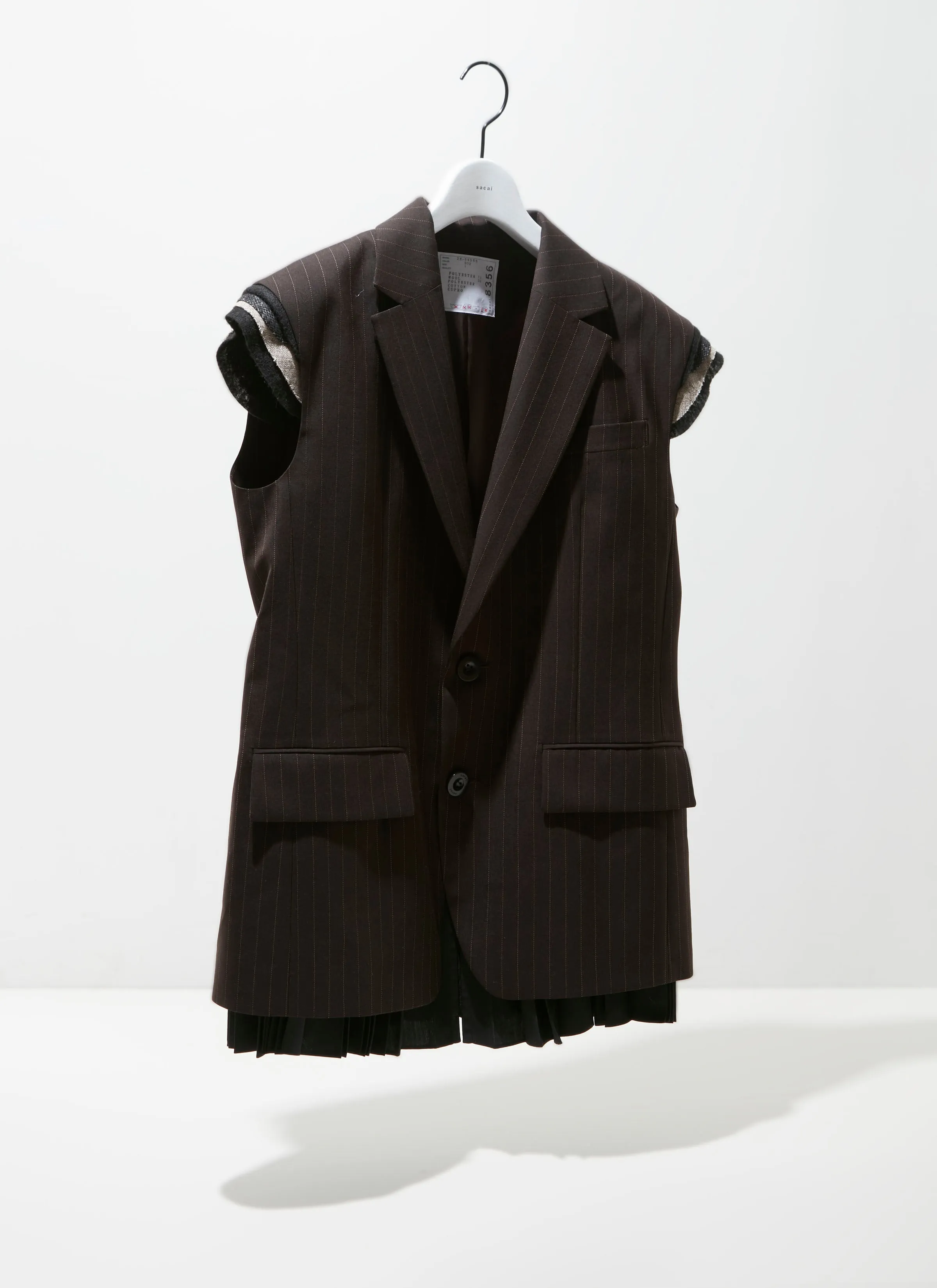 Chalk Stripe Vest sold by Sacai