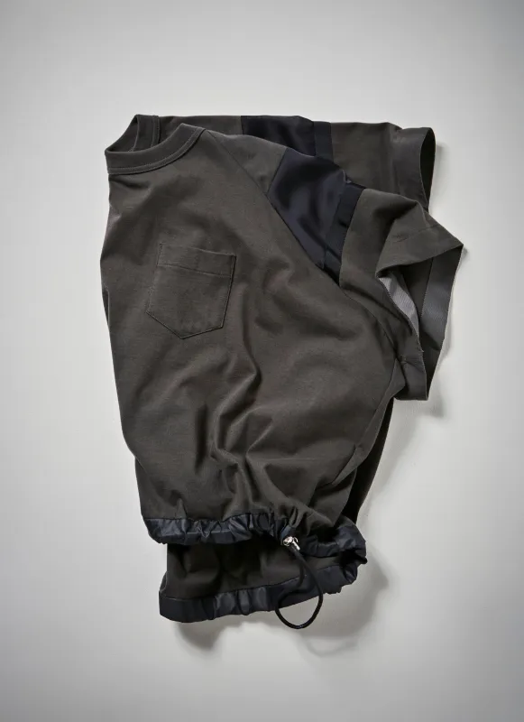 Satin x Cotton Jersey T-Shirt sold by Sacai