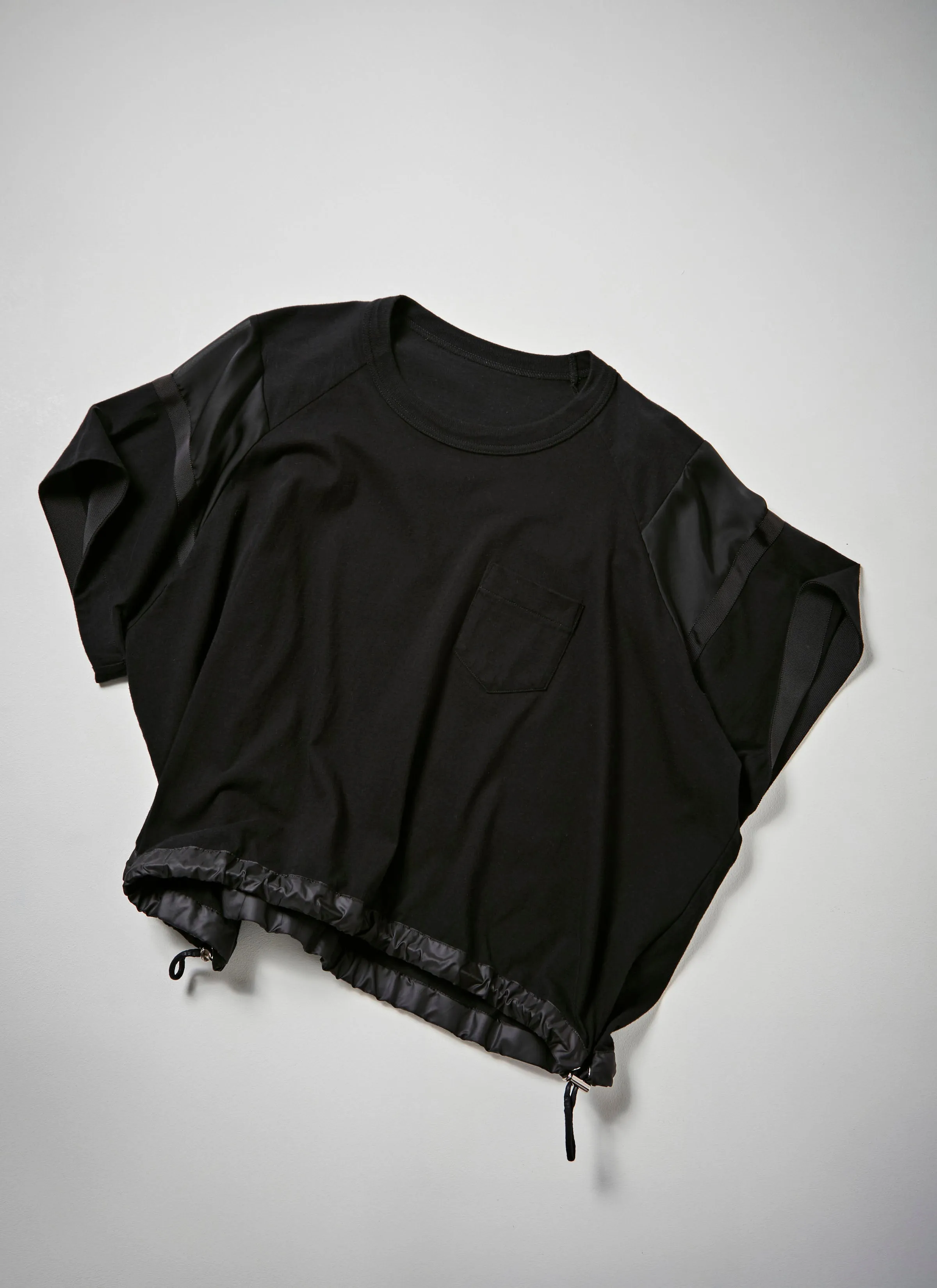 Satin x Cotton Jersey T-Shirt sold by Sacai