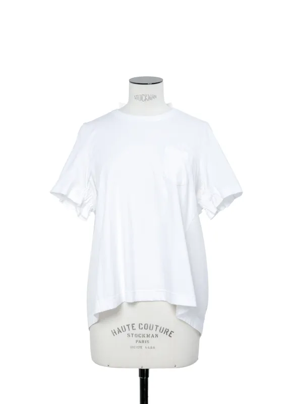 Cotton Poplin x Cotton Jersey T-Shirt made by Sacai