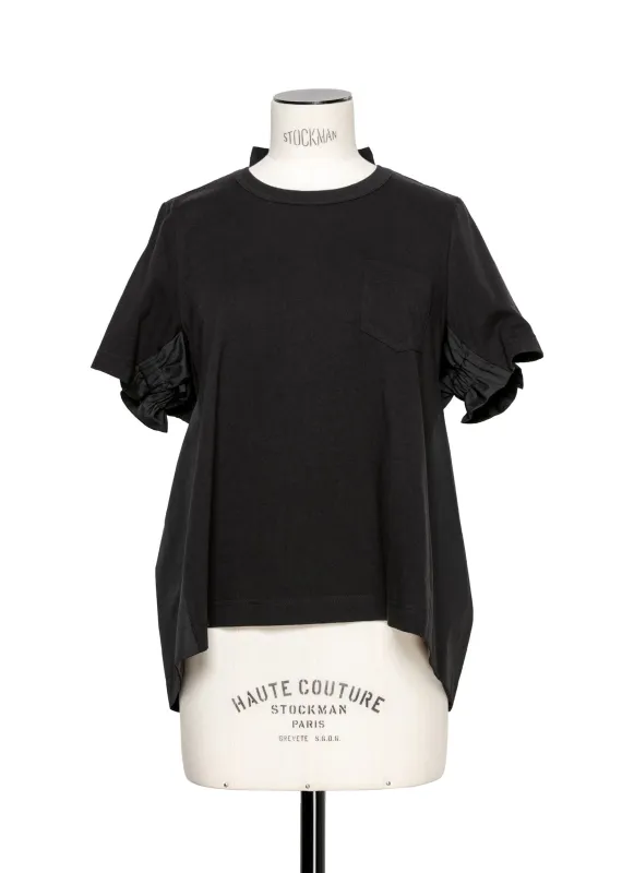 Cotton Poplin x Cotton Jersey T-Shirt made by Sacai