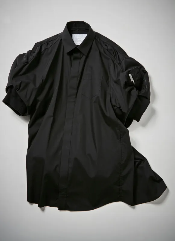 Cotton Poplin x Nylon Twill Dress made by Sacai