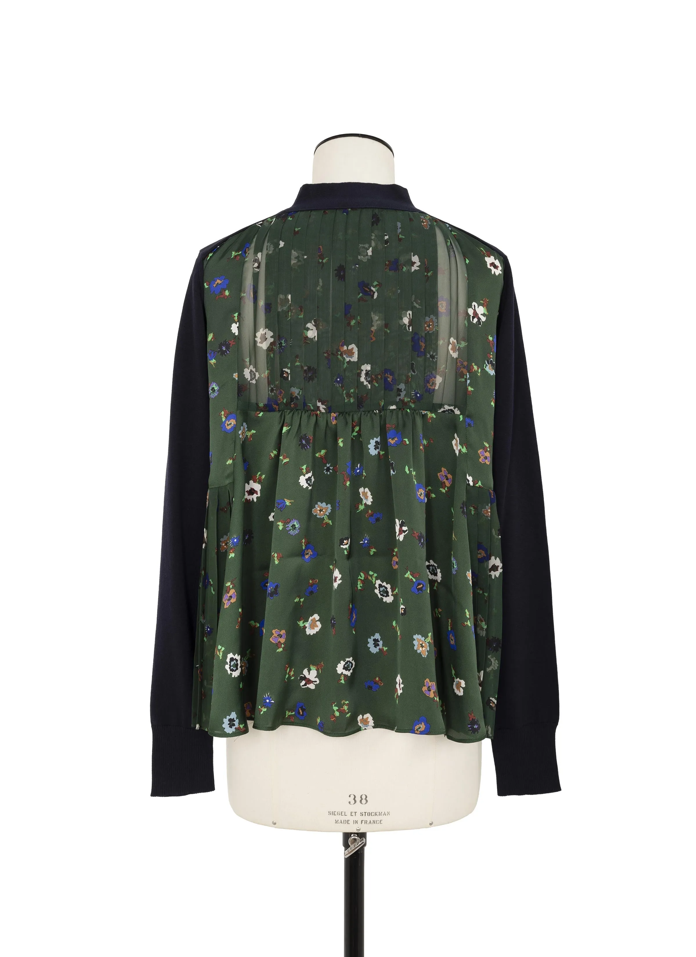 Floral Print x Cotton Knit Cardigan sold by Sacai product image thumbnail 4