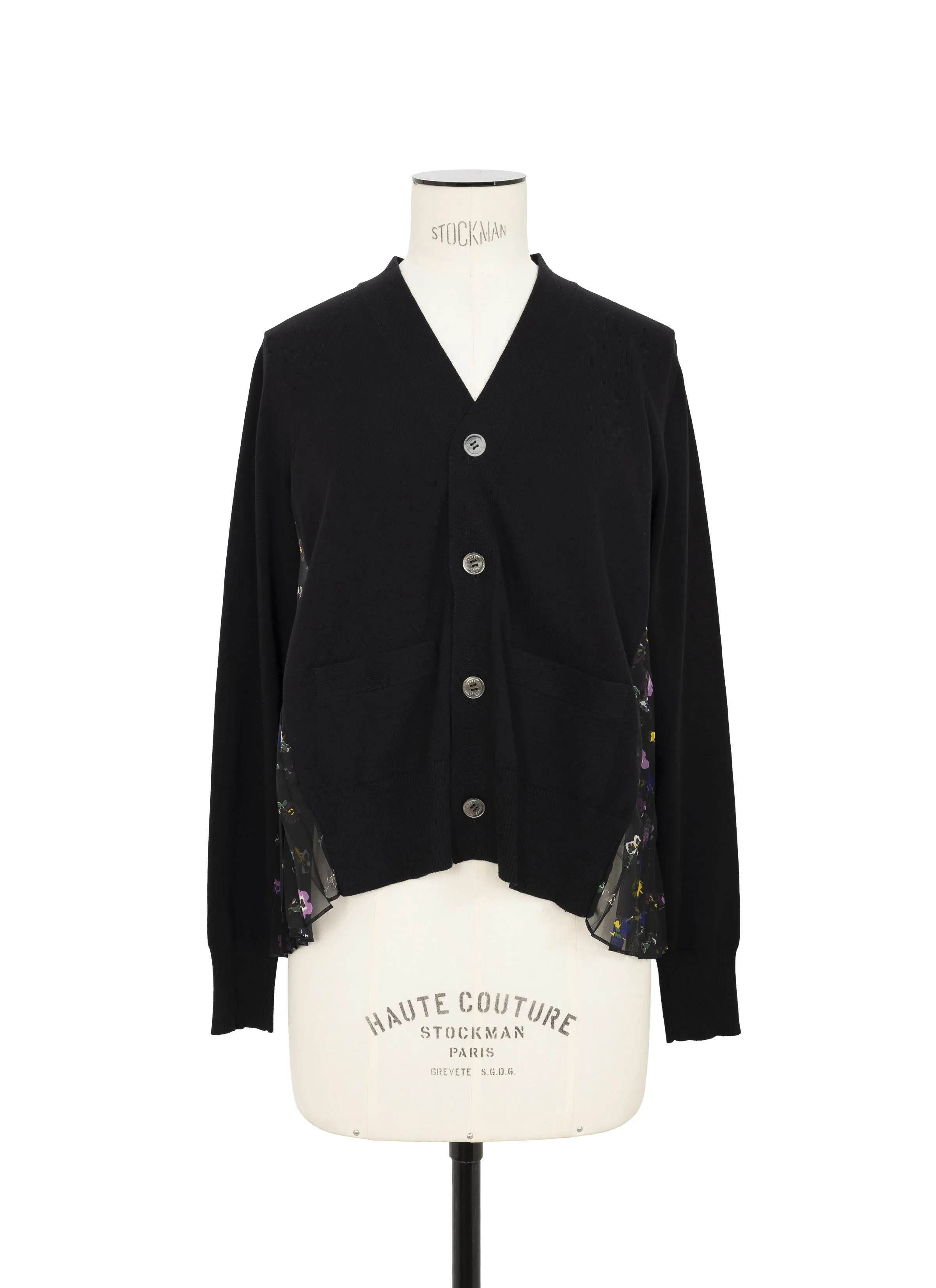 Floral Print x Cotton Knit Cardigan sold by Sacai product image thumbnail 2