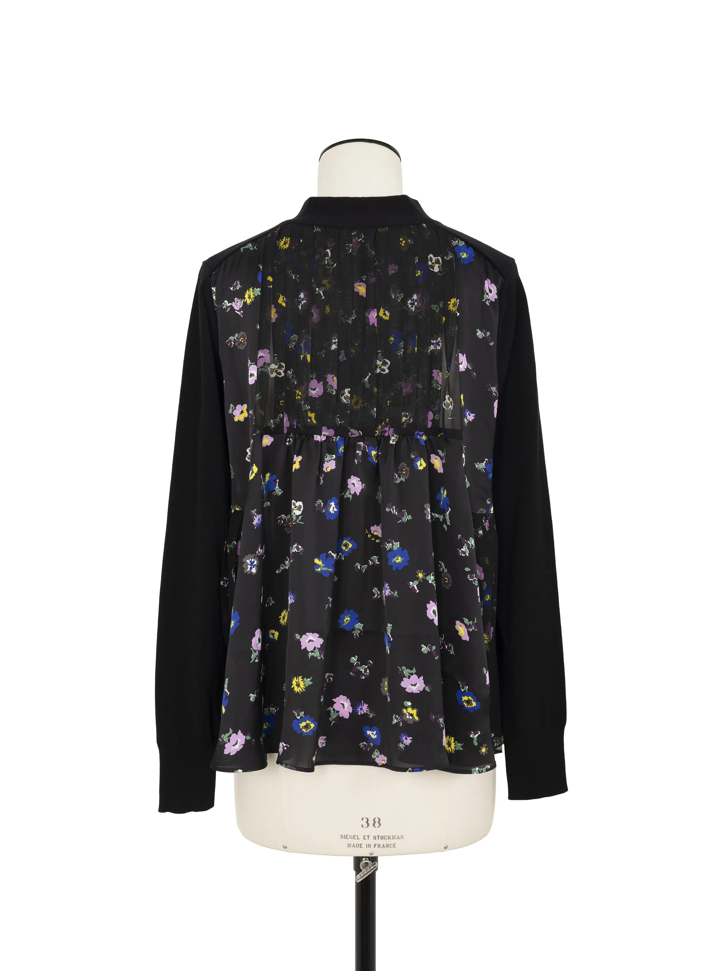 Floral Print x Cotton Knit Cardigan sold by Sacai product image thumbnail 4