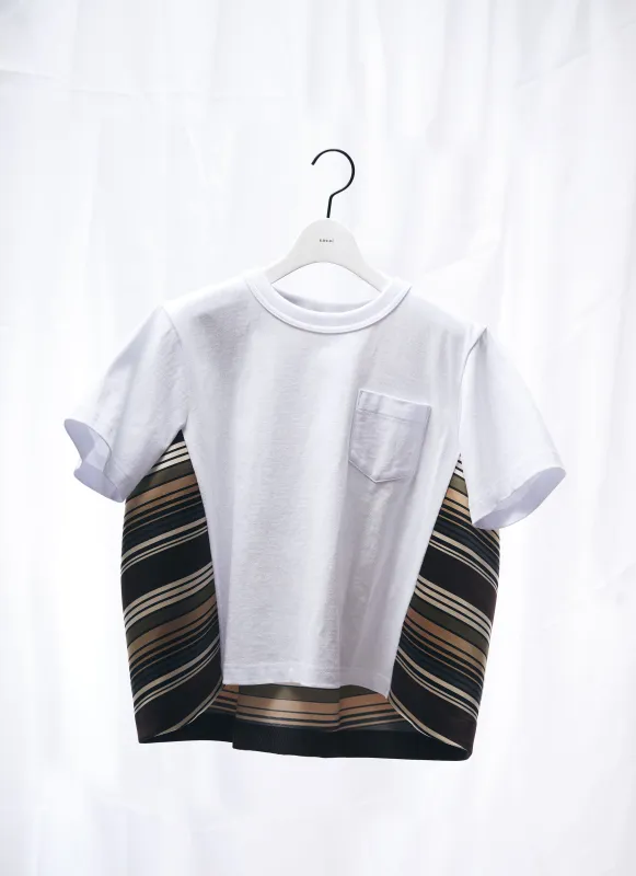 Horizontal Stripe T-Shirt made by Sacai
