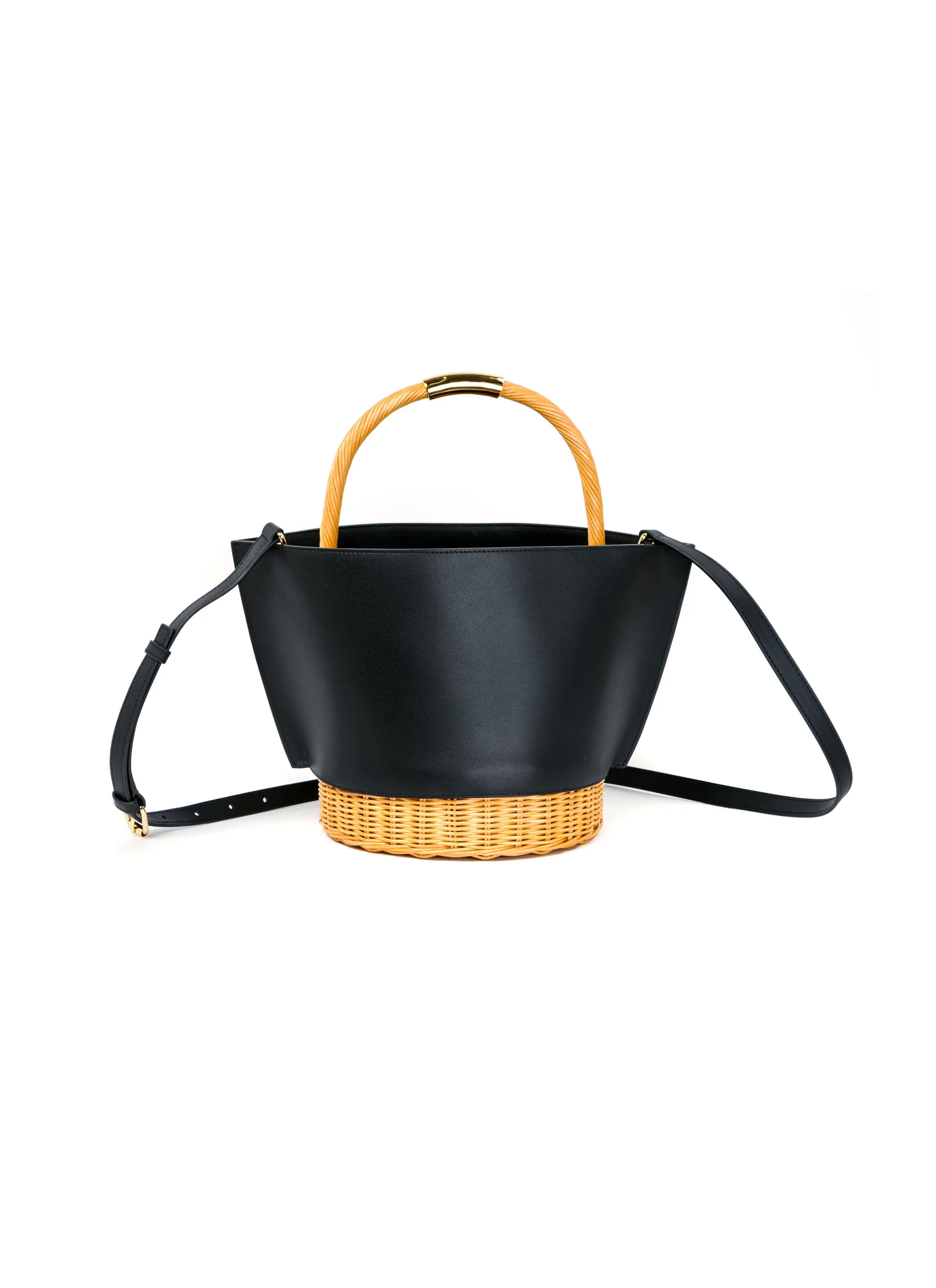 Leather x Rattan Basket Medium sold by Sacai product image thumbnail 2
