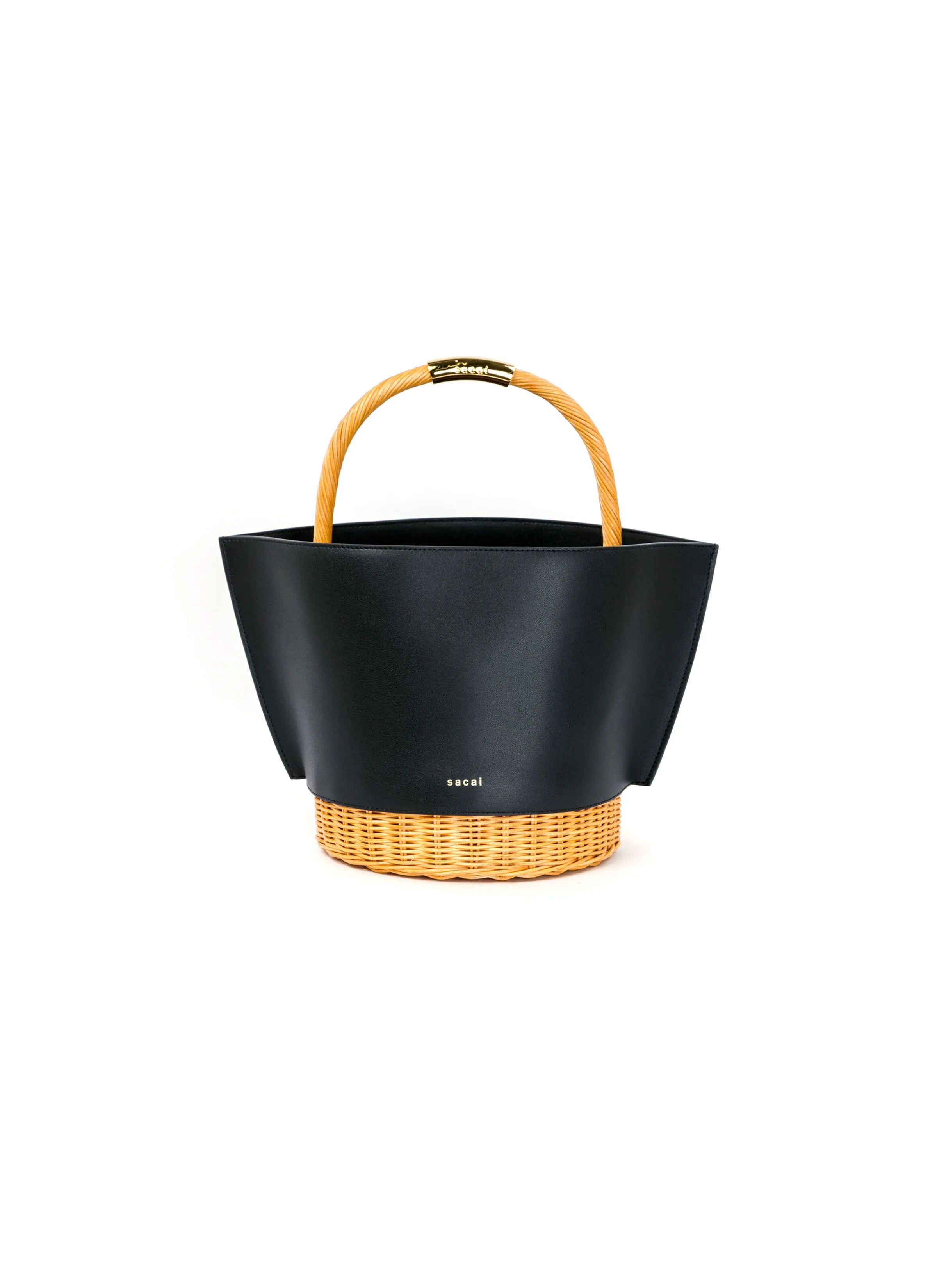 Leather x Rattan Basket Medium sold by Sacai product image thumbnail 3
