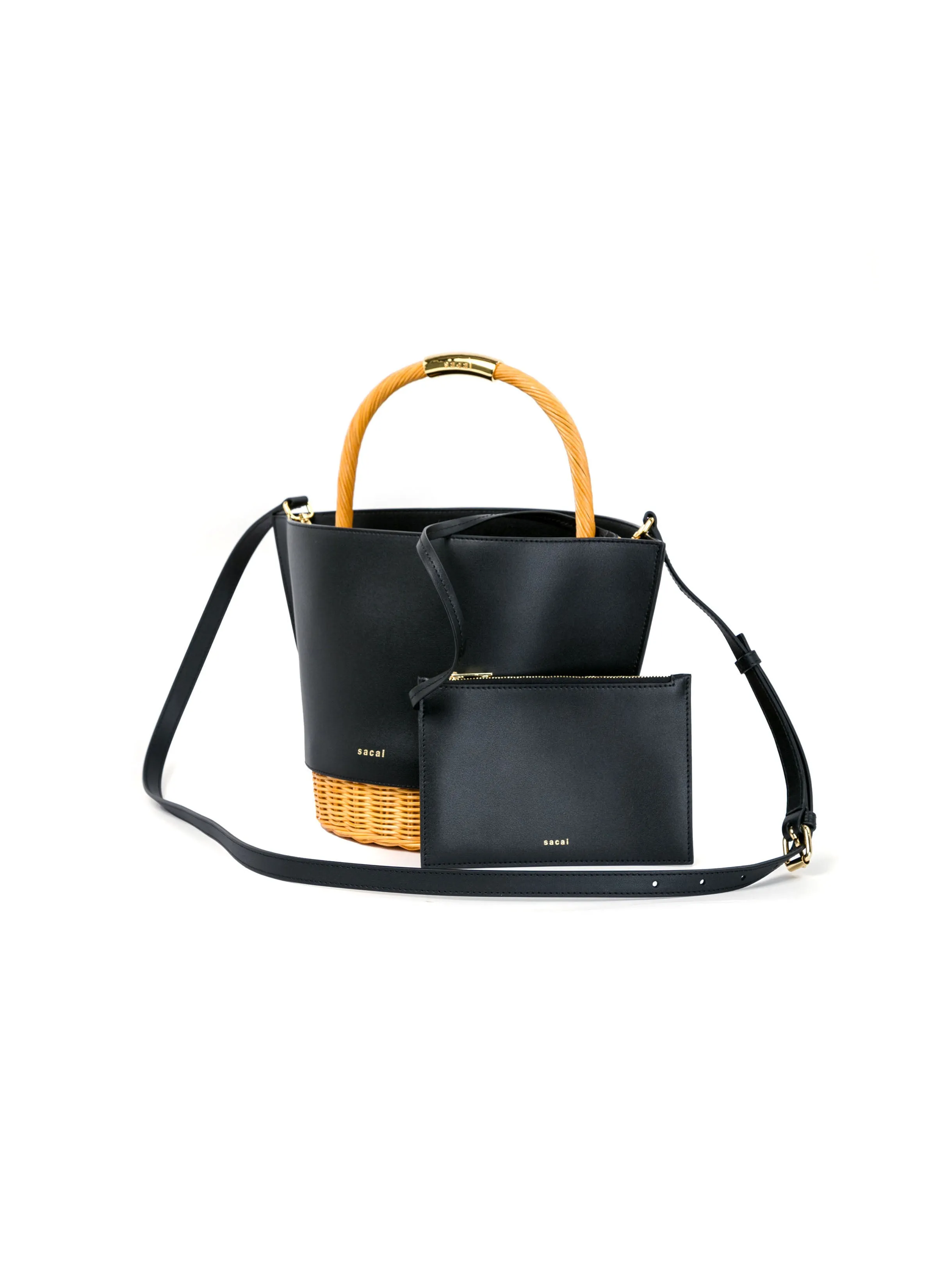 Leather x Rattan Basket Medium sold by Sacai product image thumbnail 4