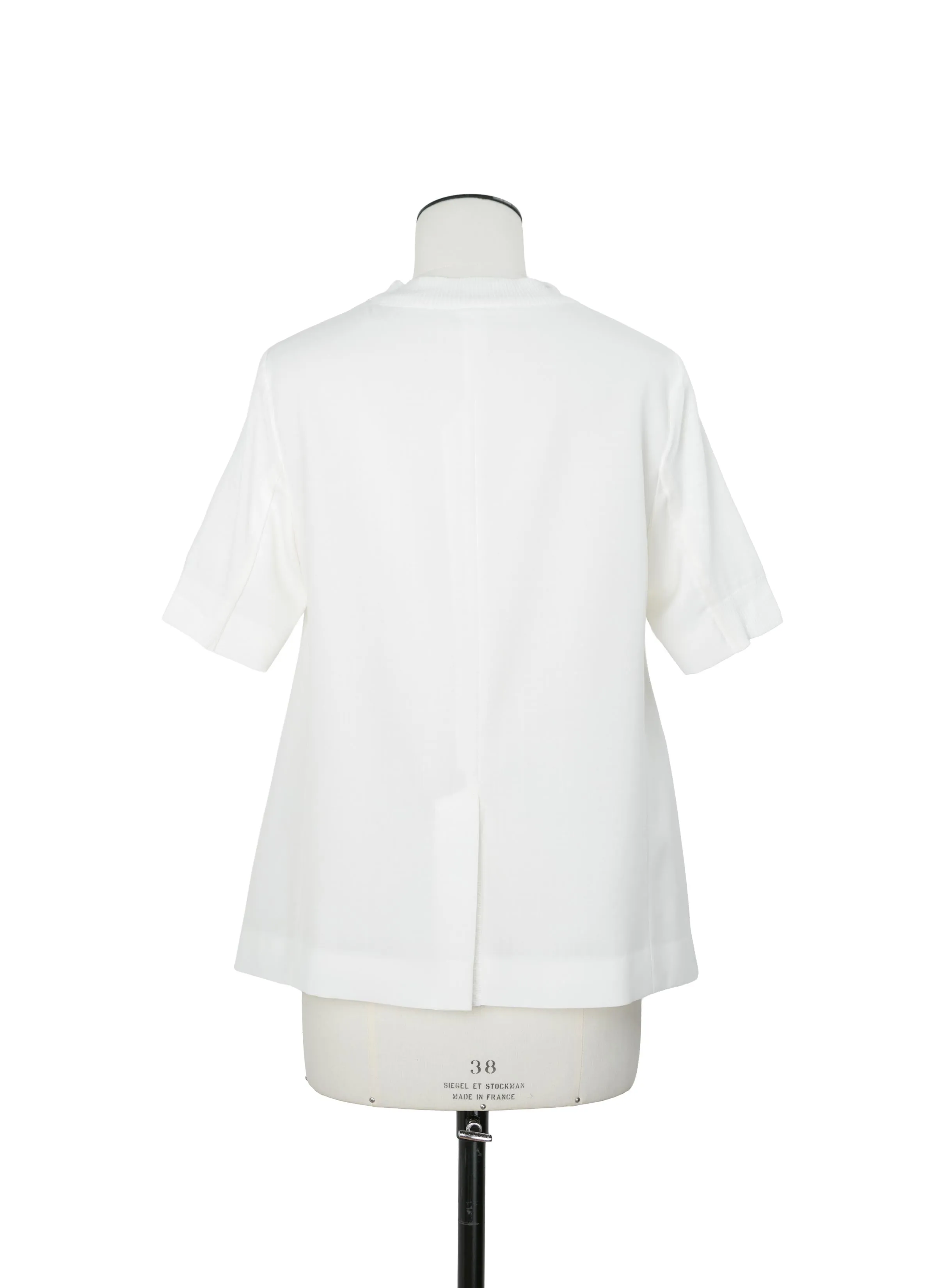 Wool Suiting x Cotton Knit Pullover sold by Sacai product image thumbnail 3