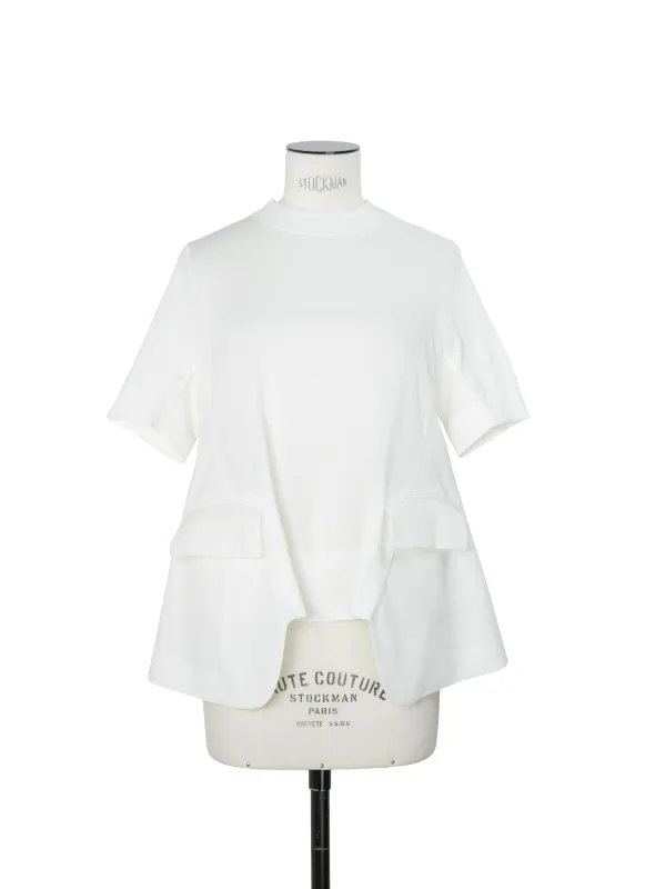 Wool Suiting x Cotton Knit Pullover sold by Sacai