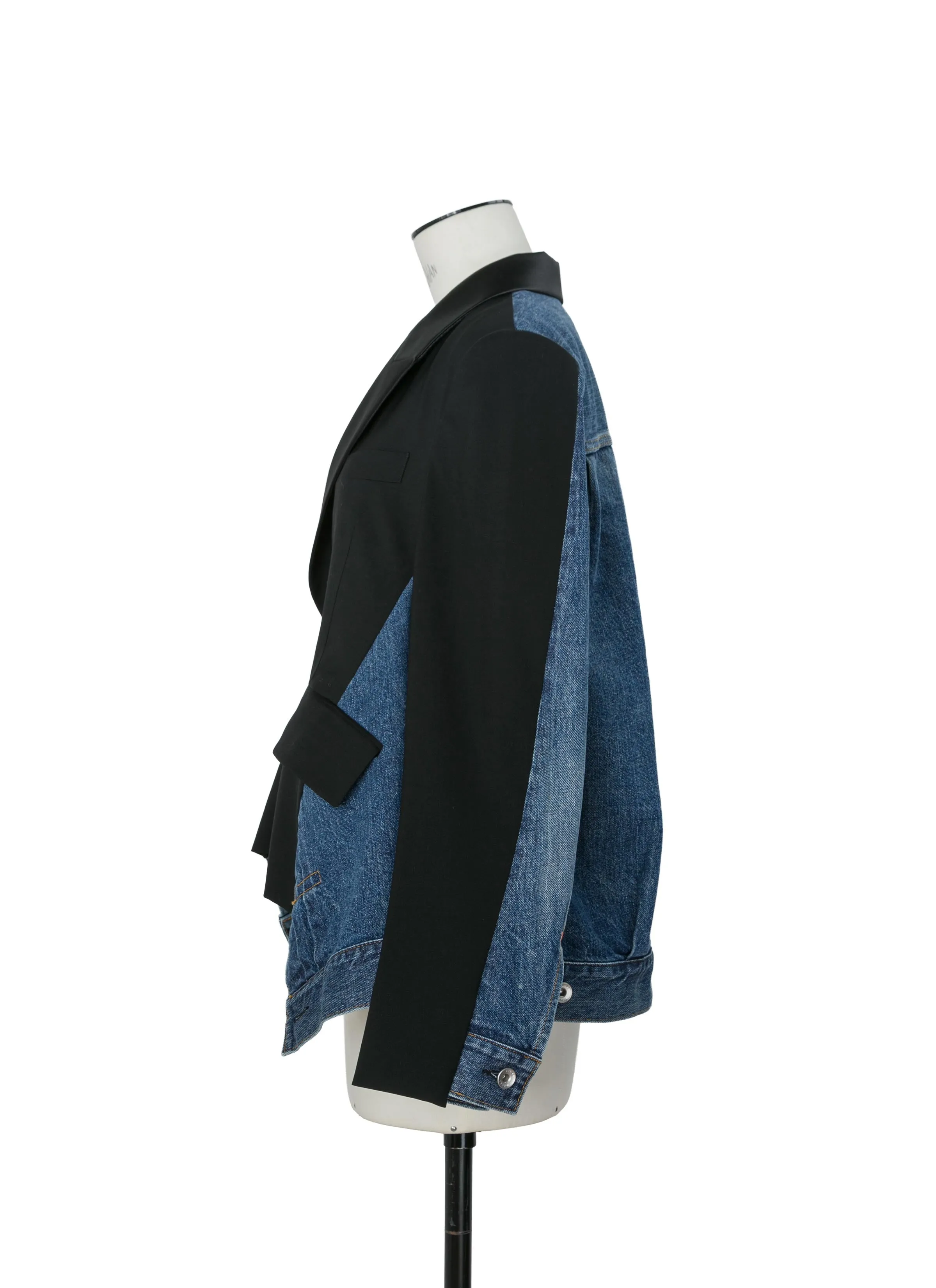 Wool Suiting x Denim Jacket sold by Sacai product image thumbnail 3