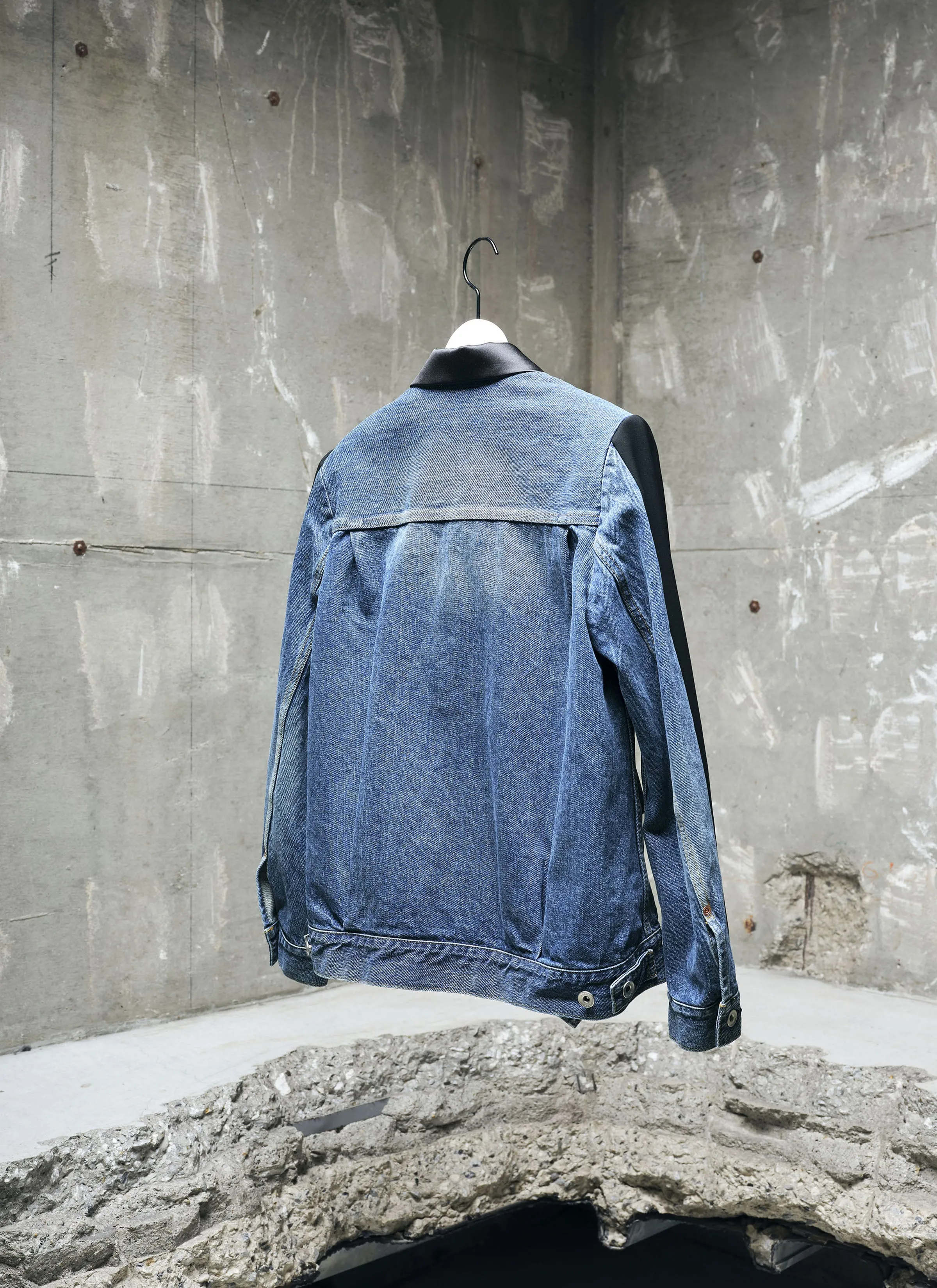 Wool Suiting x Denim Jacket sold by Sacai product image thumbnail 5