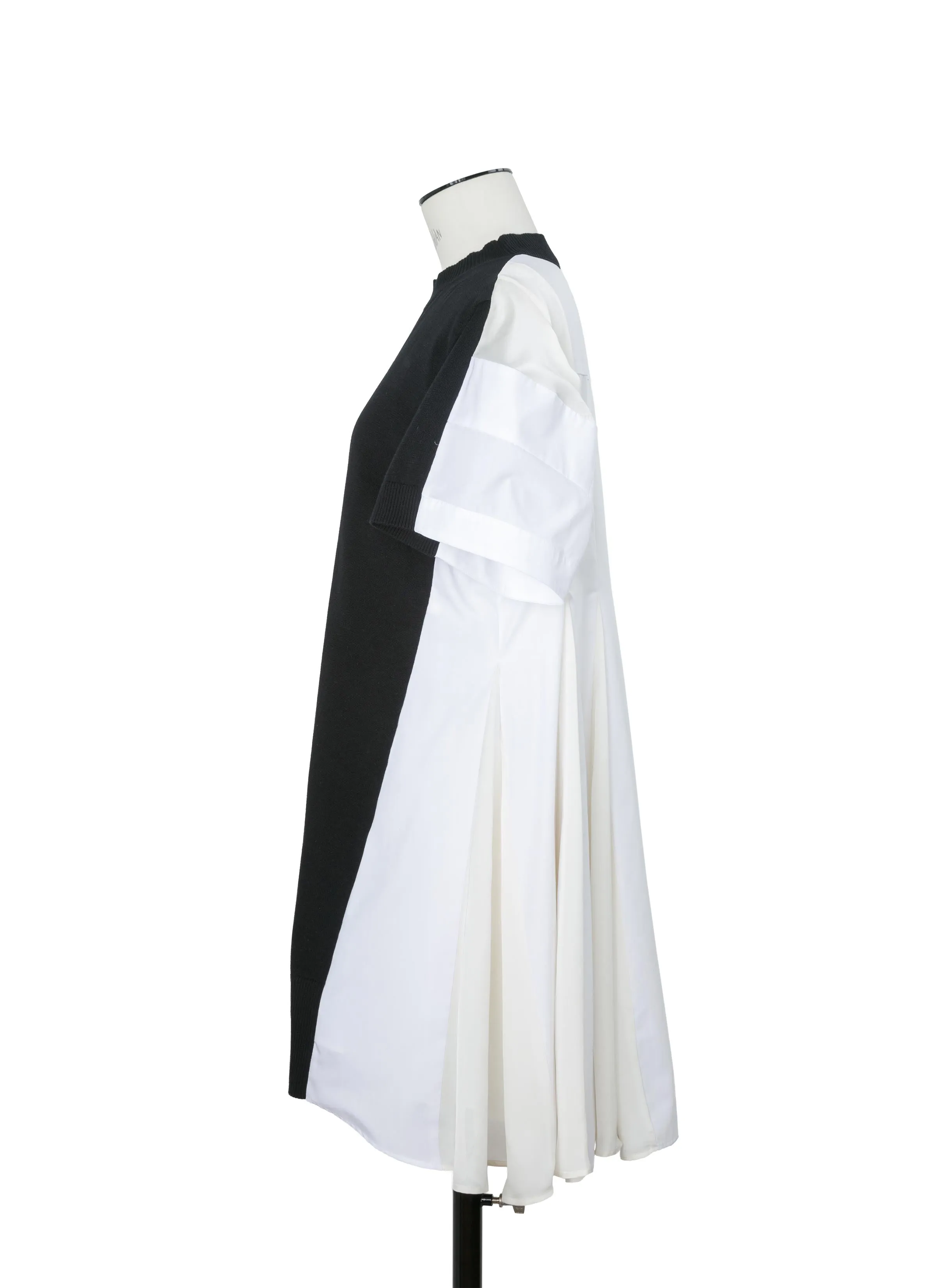 Poplin x Cotton Knit Dress sold by Sacai product image thumbnail 2