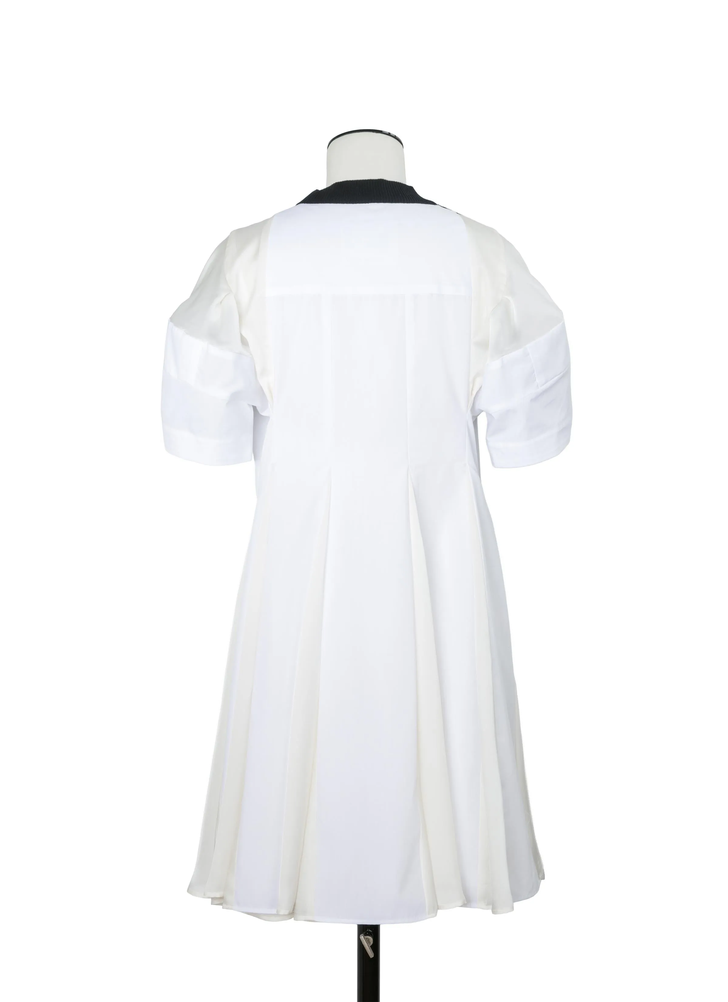 Poplin x Cotton Knit Dress sold by Sacai product image thumbnail 3