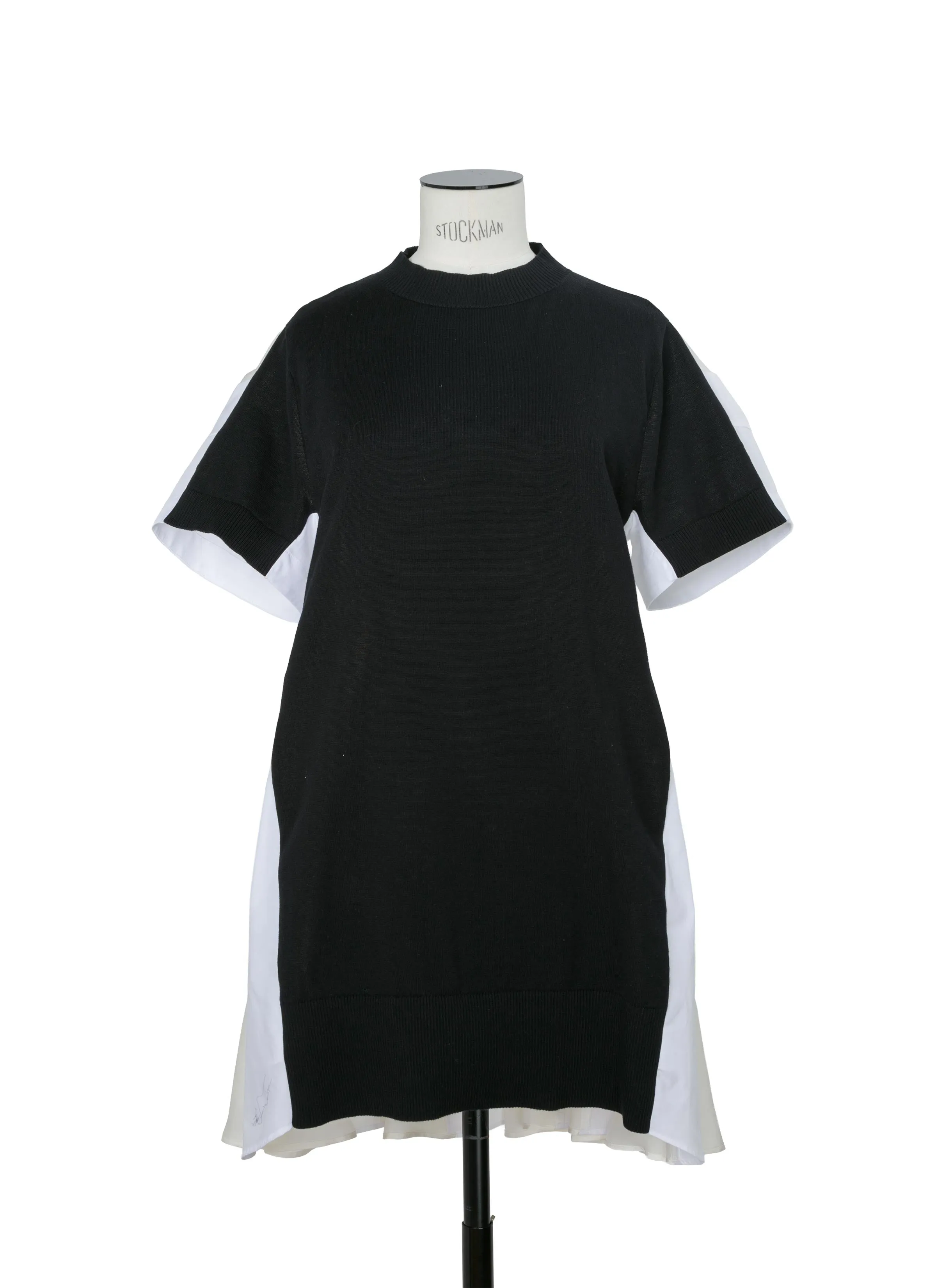 Poplin x Cotton Knit Dress sold by Sacai