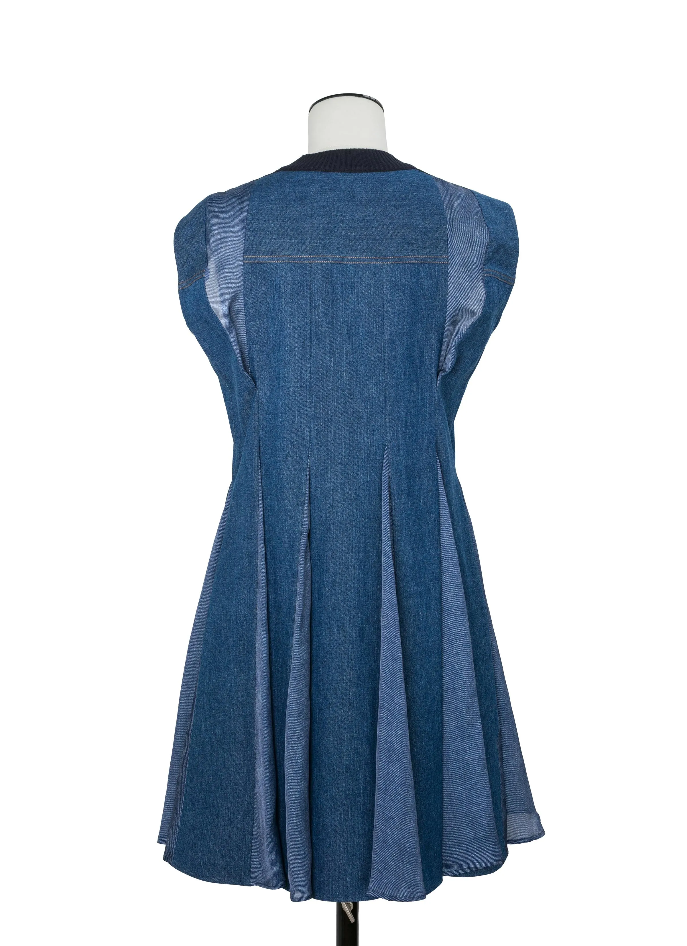 Denim x Knit Dress sold by Sacai product image thumbnail 3