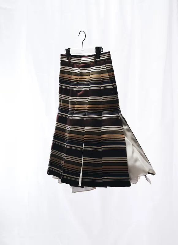 Horizontal Stripe Skirt made by Sacai