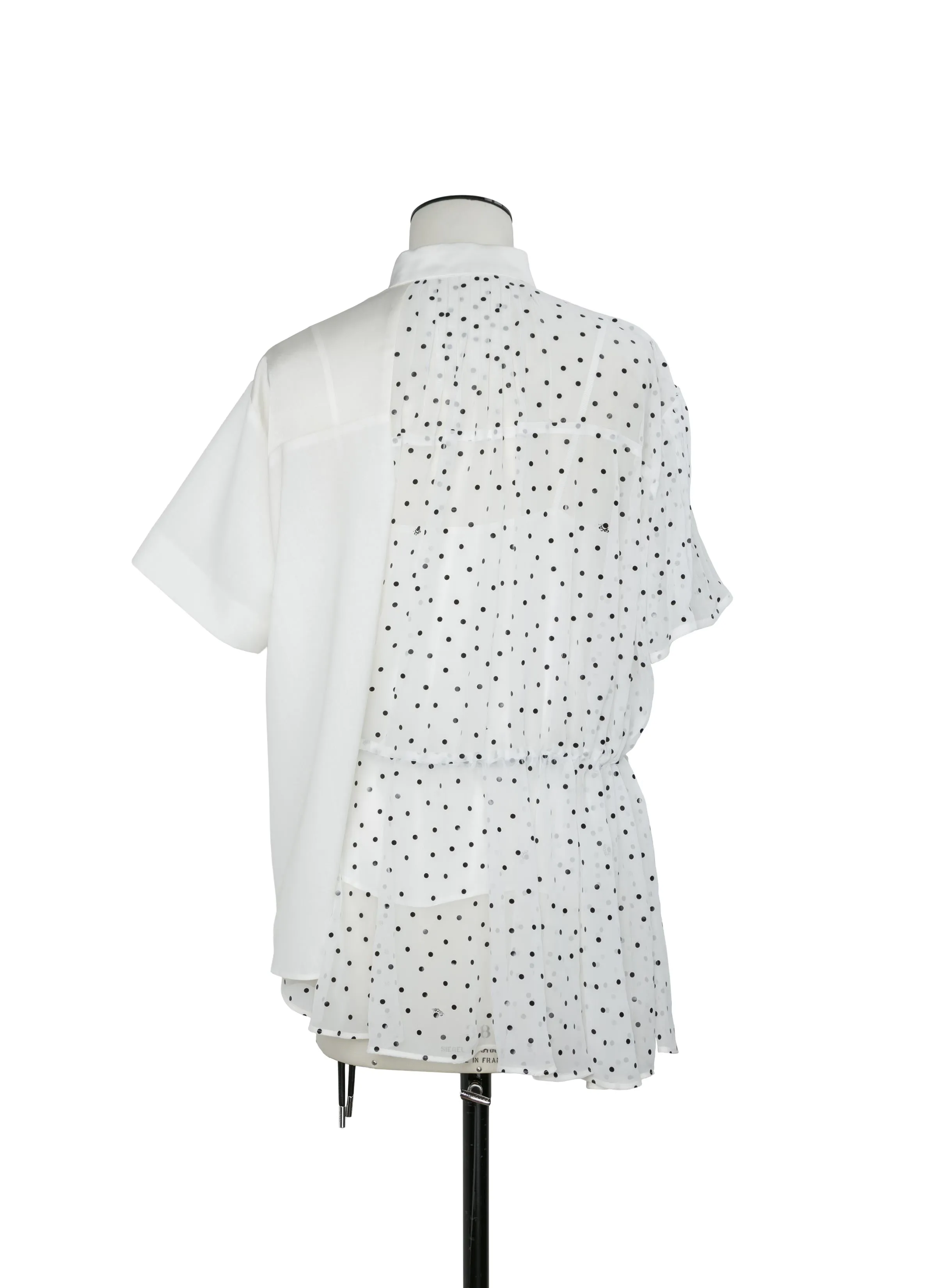 Wool Suiting x Polka Dot Blouse sold by Sacai product image thumbnail 4