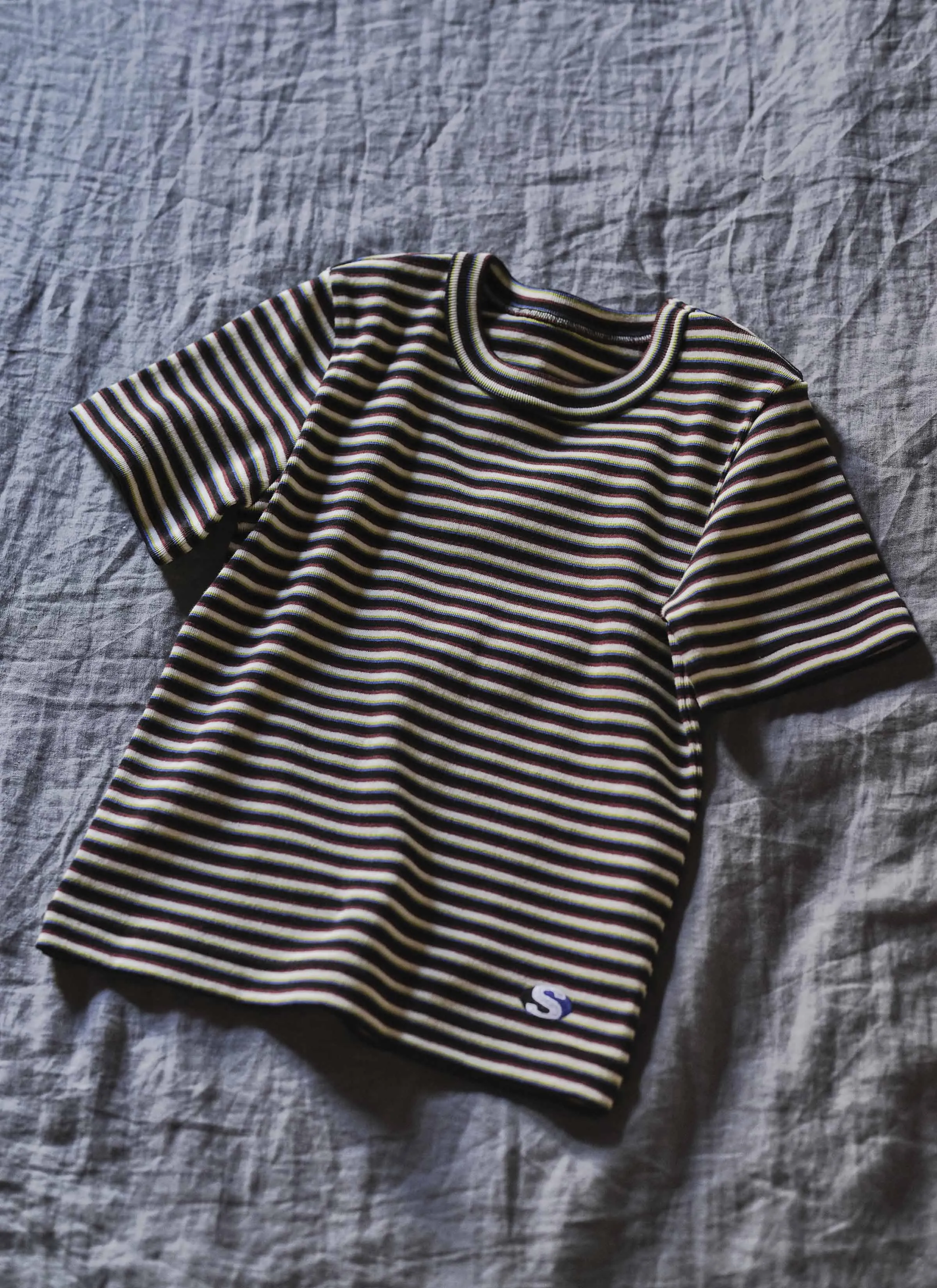 Stripe Cotton Rib T-Shirt sold by Sacai product image thumbnail 4