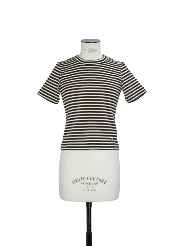 Stripe Cotton Rib T-Shirt made by Sacai