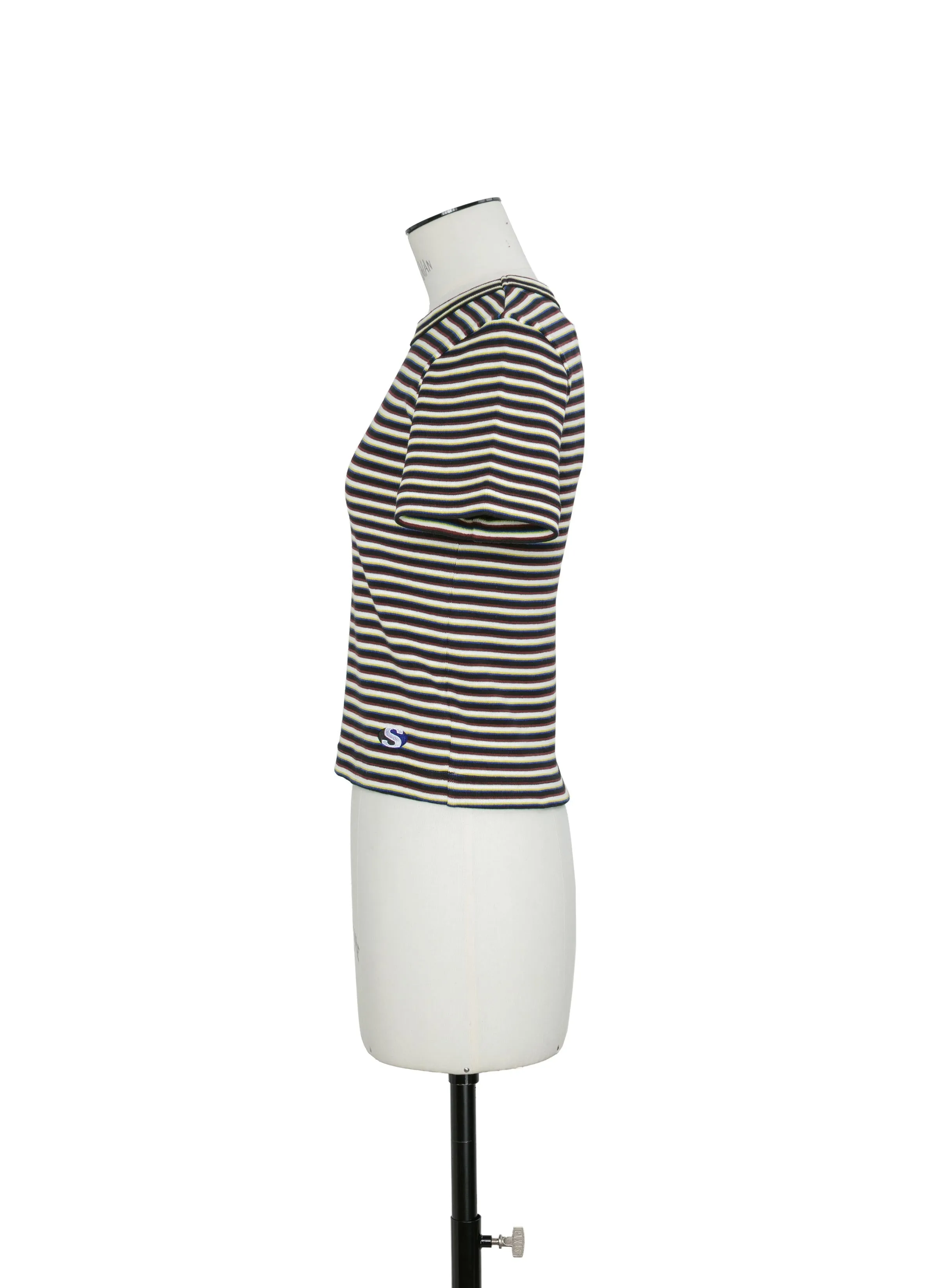 Stripe Cotton Rib T-Shirt sold by Sacai product image thumbnail 2
