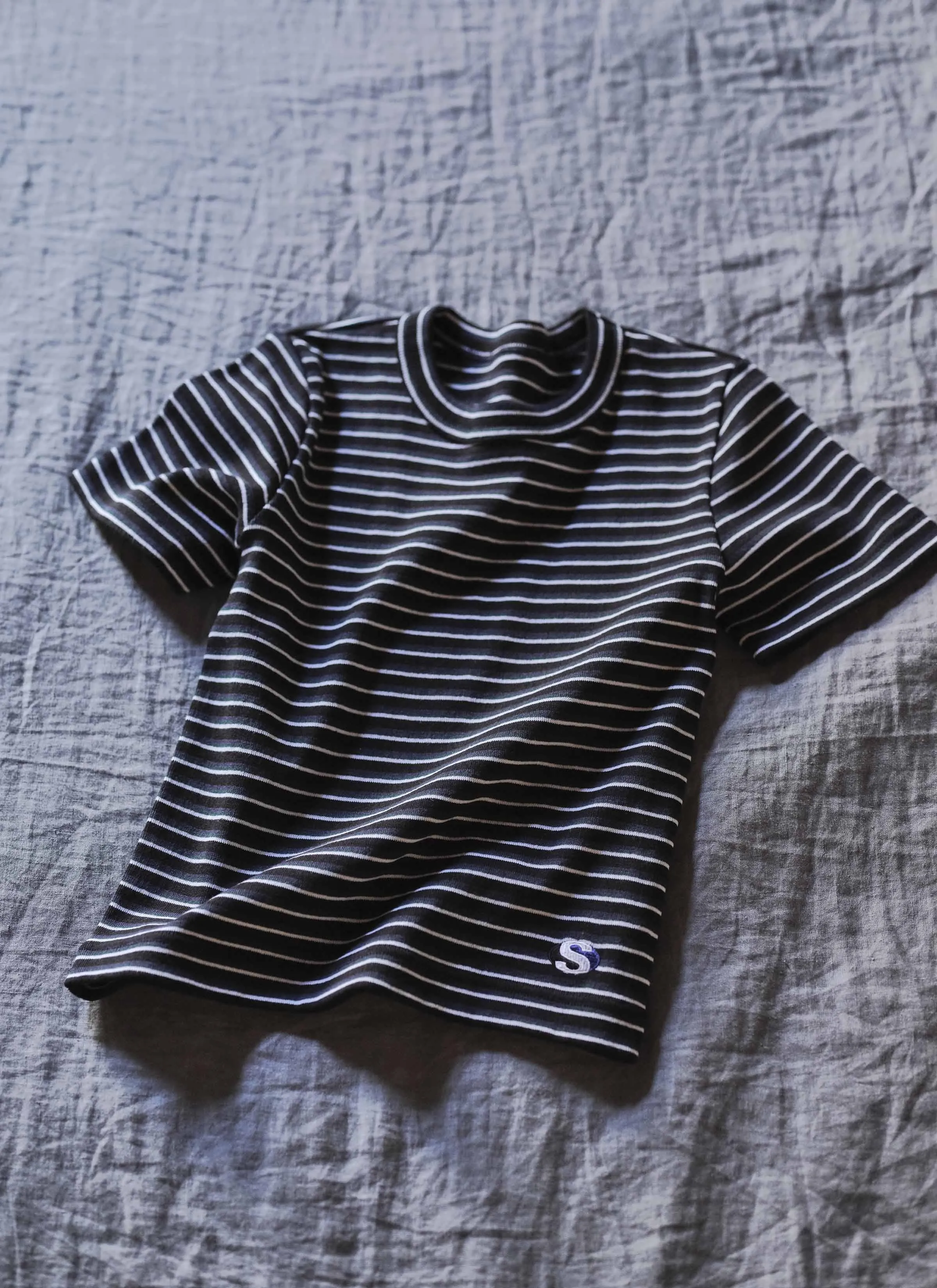 Stripe Cotton Rib T-Shirt sold by Sacai product image thumbnail 4