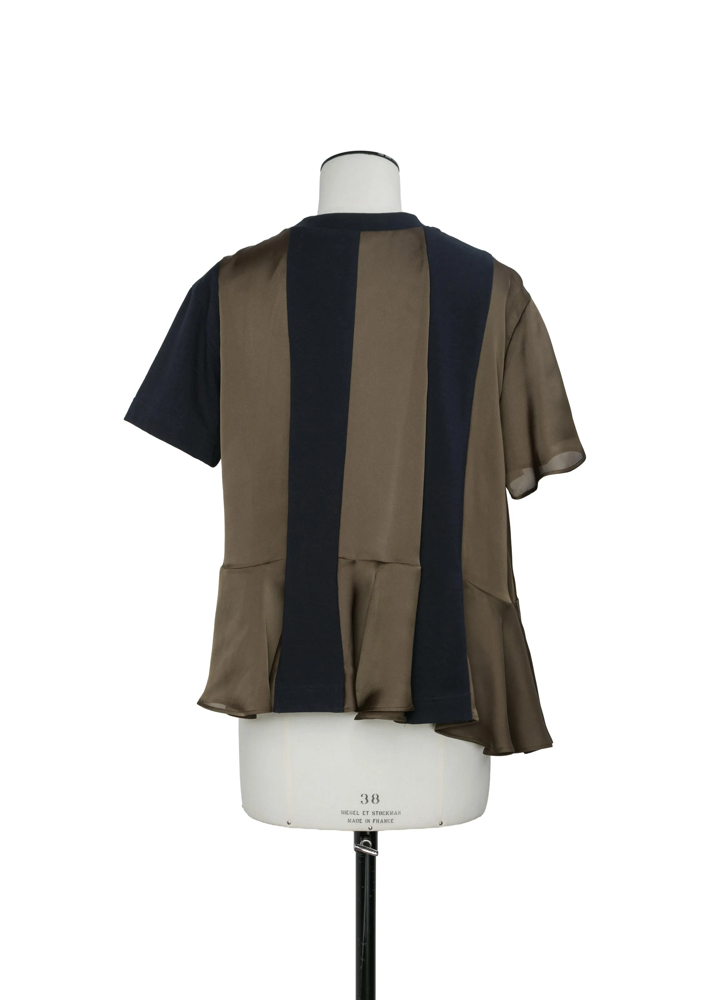 Satin x Cotton Jersey T-Shirt sold by Sacai product image thumbnail 3