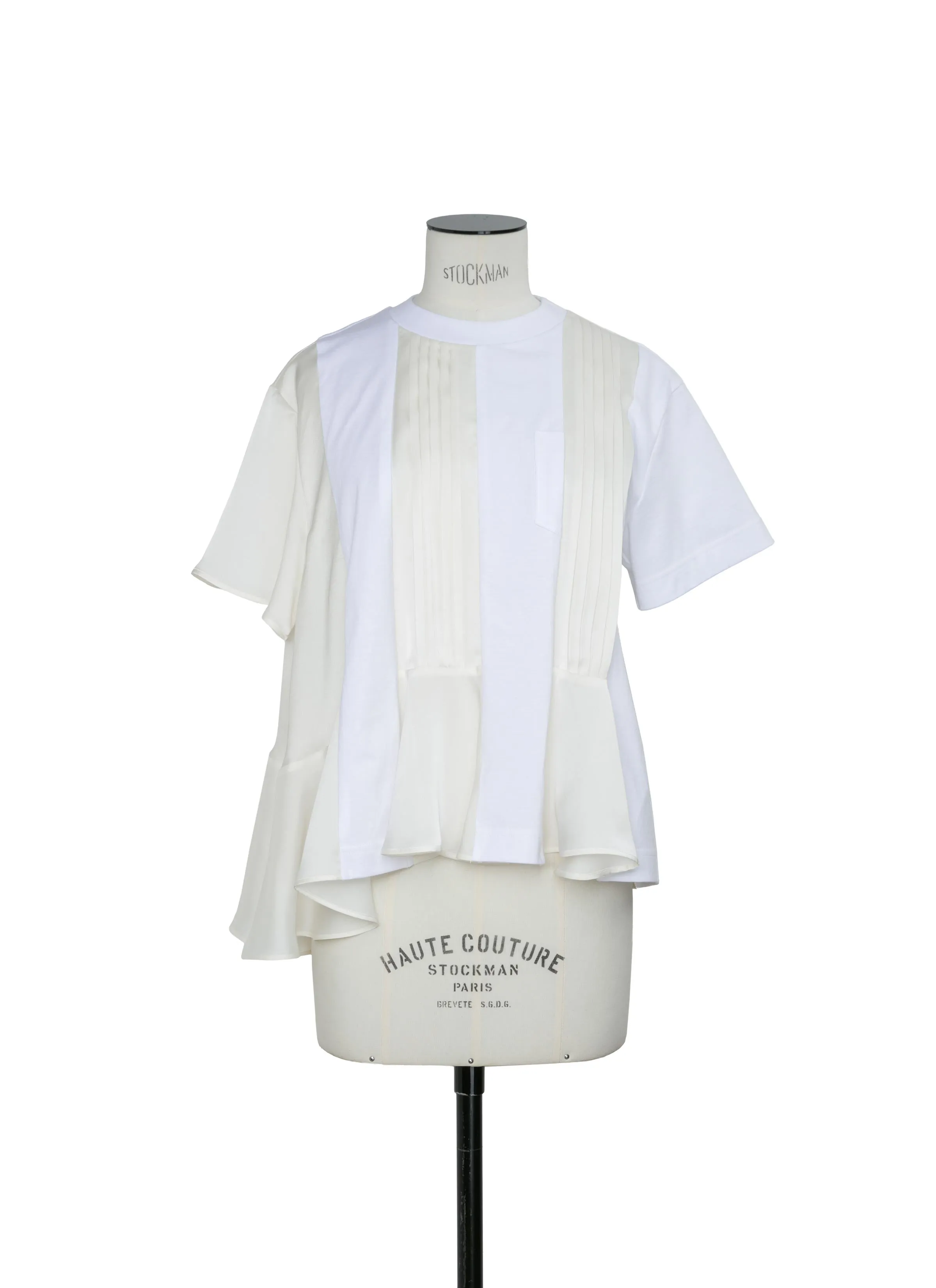 Satin x Cotton Jersey T-Shirt sold by Sacai product image thumbnail 2