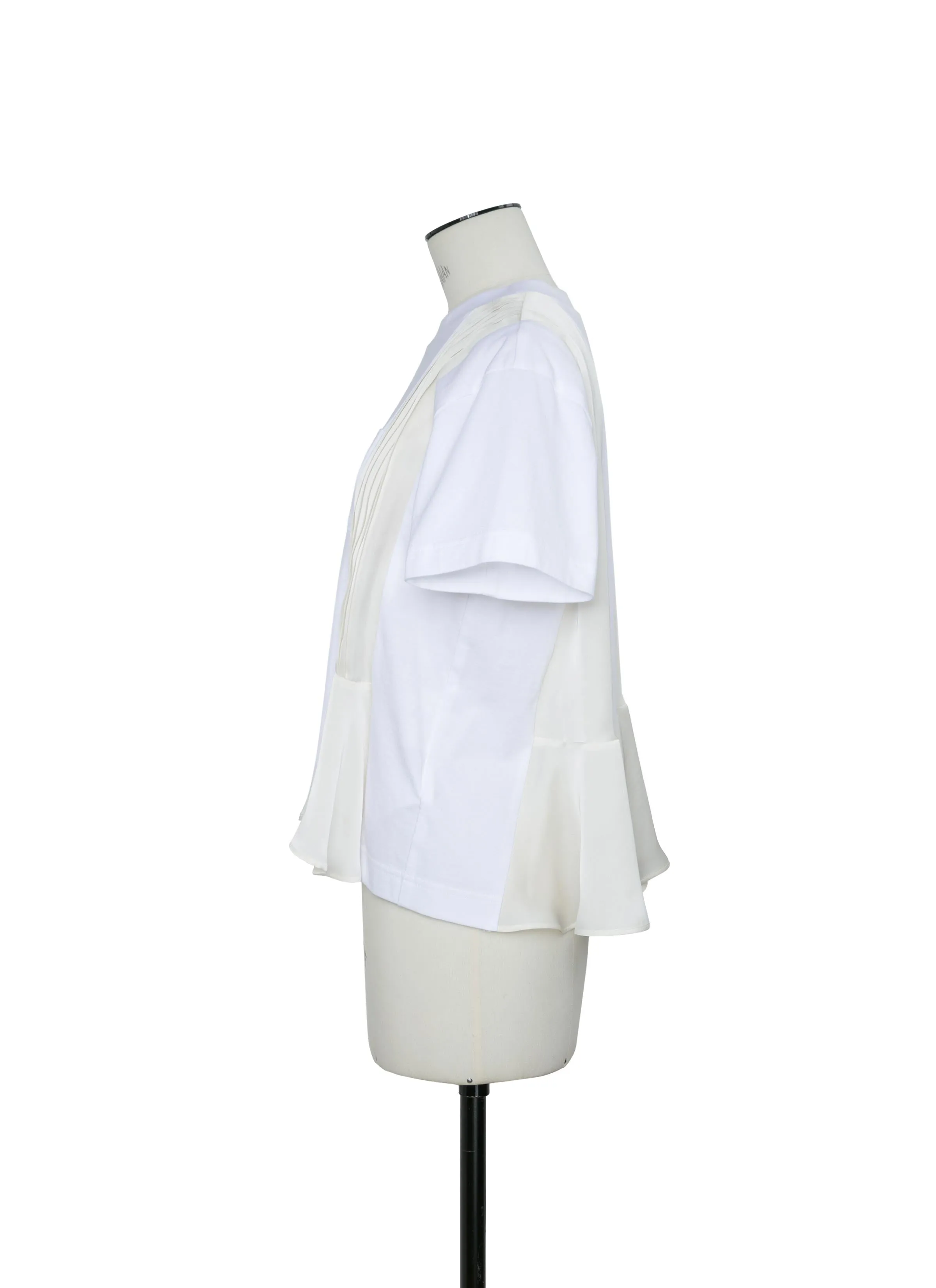 Satin x Cotton Jersey T-Shirt sold by Sacai product image thumbnail 3