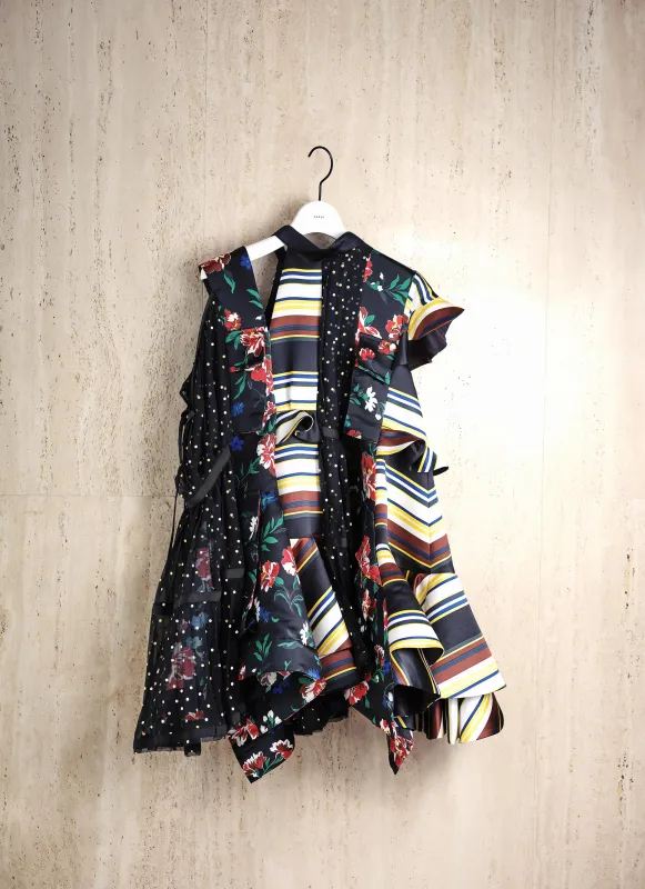 Pattern Mix Dress made by Sacai