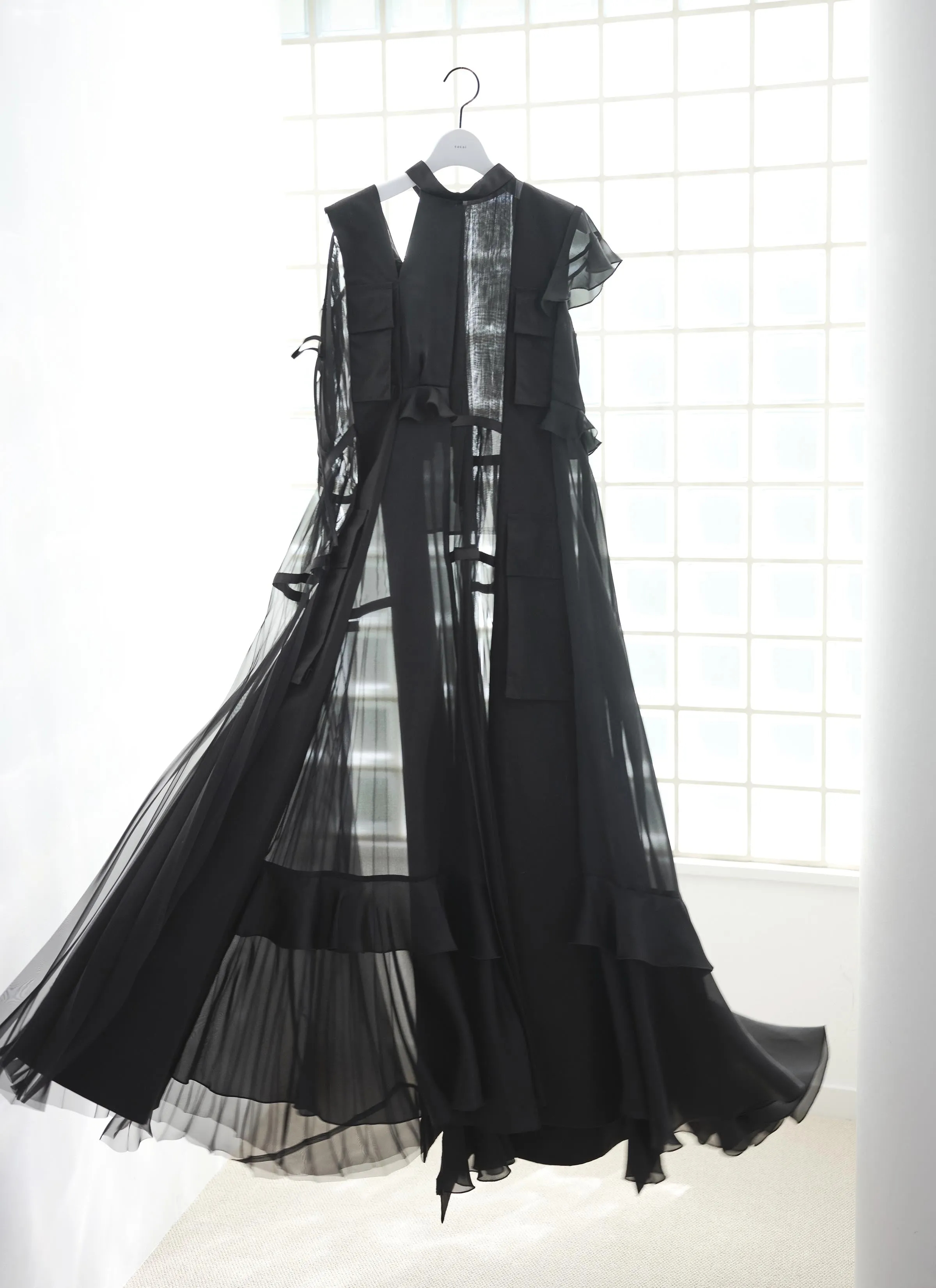 Fabric Mix Dress sold by Sacai product image thumbnail 4