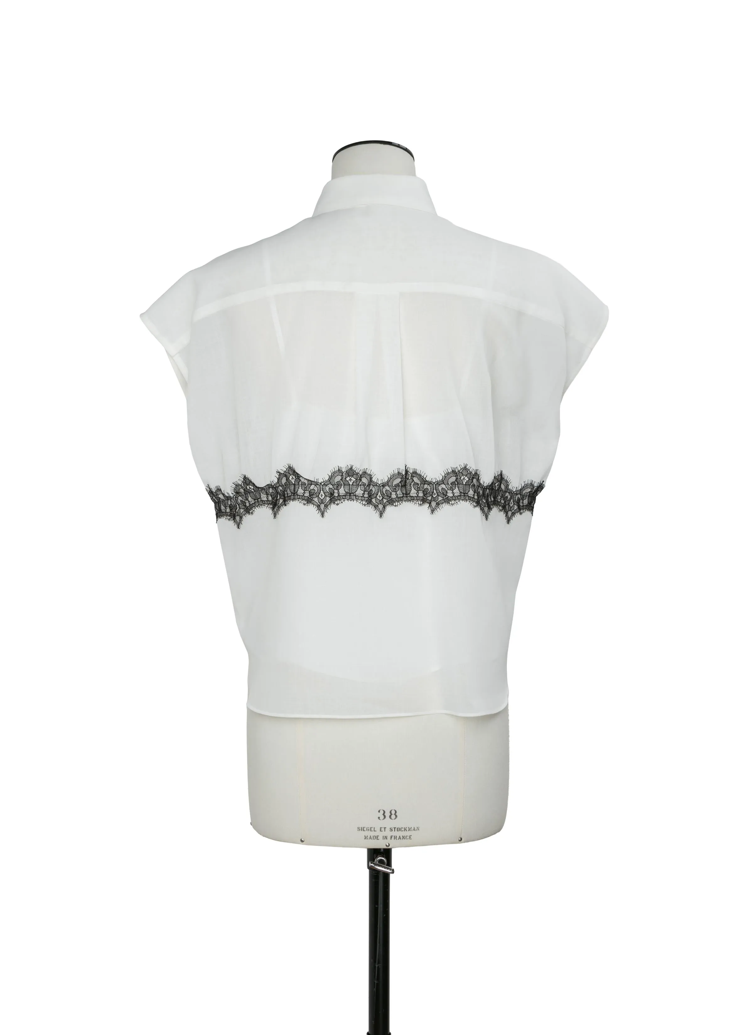 Wool Organza Shirt sold by Sacai product image thumbnail 4