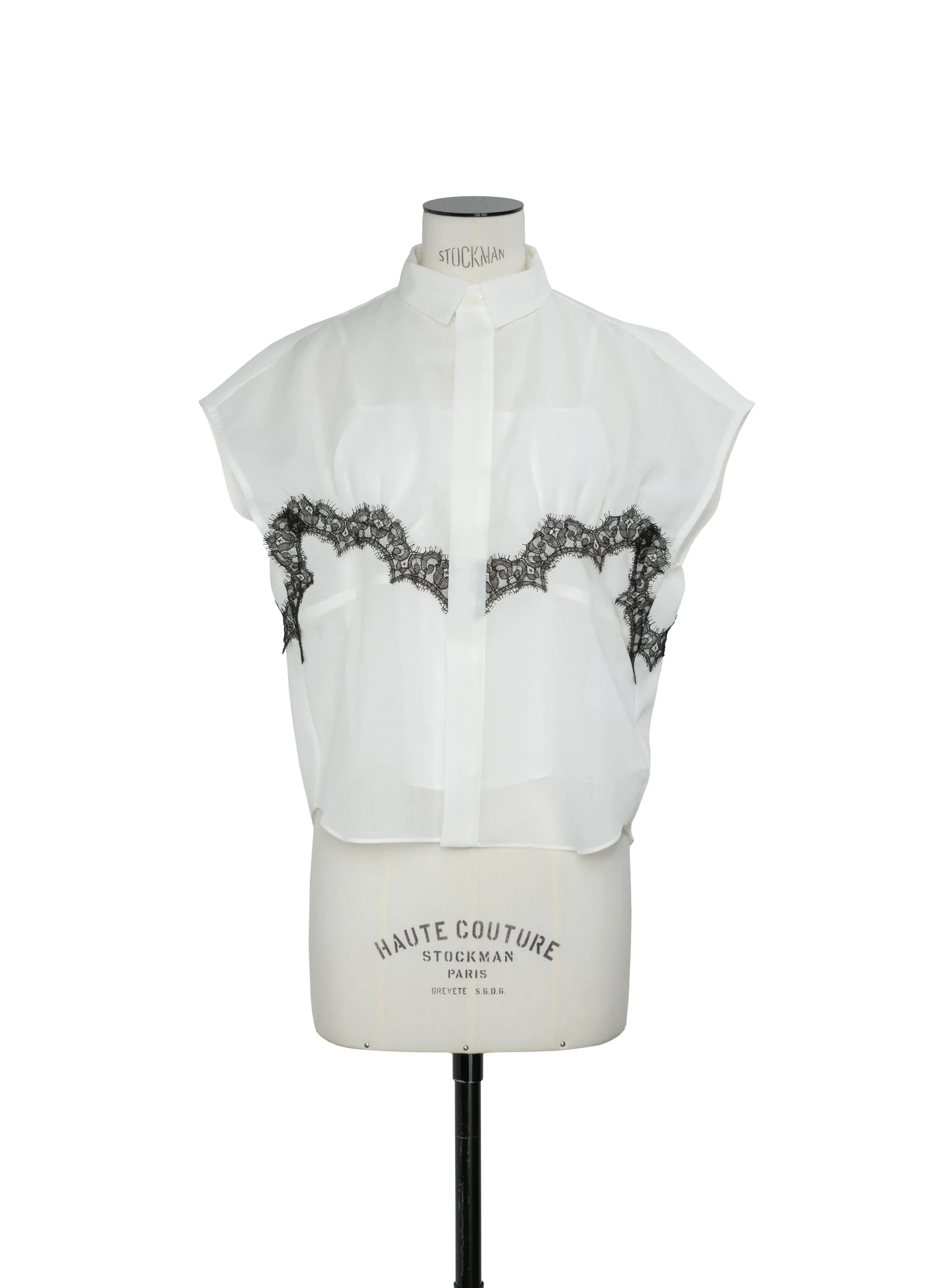 Wool Organza Shirt sold by Sacai product image thumbnail 2