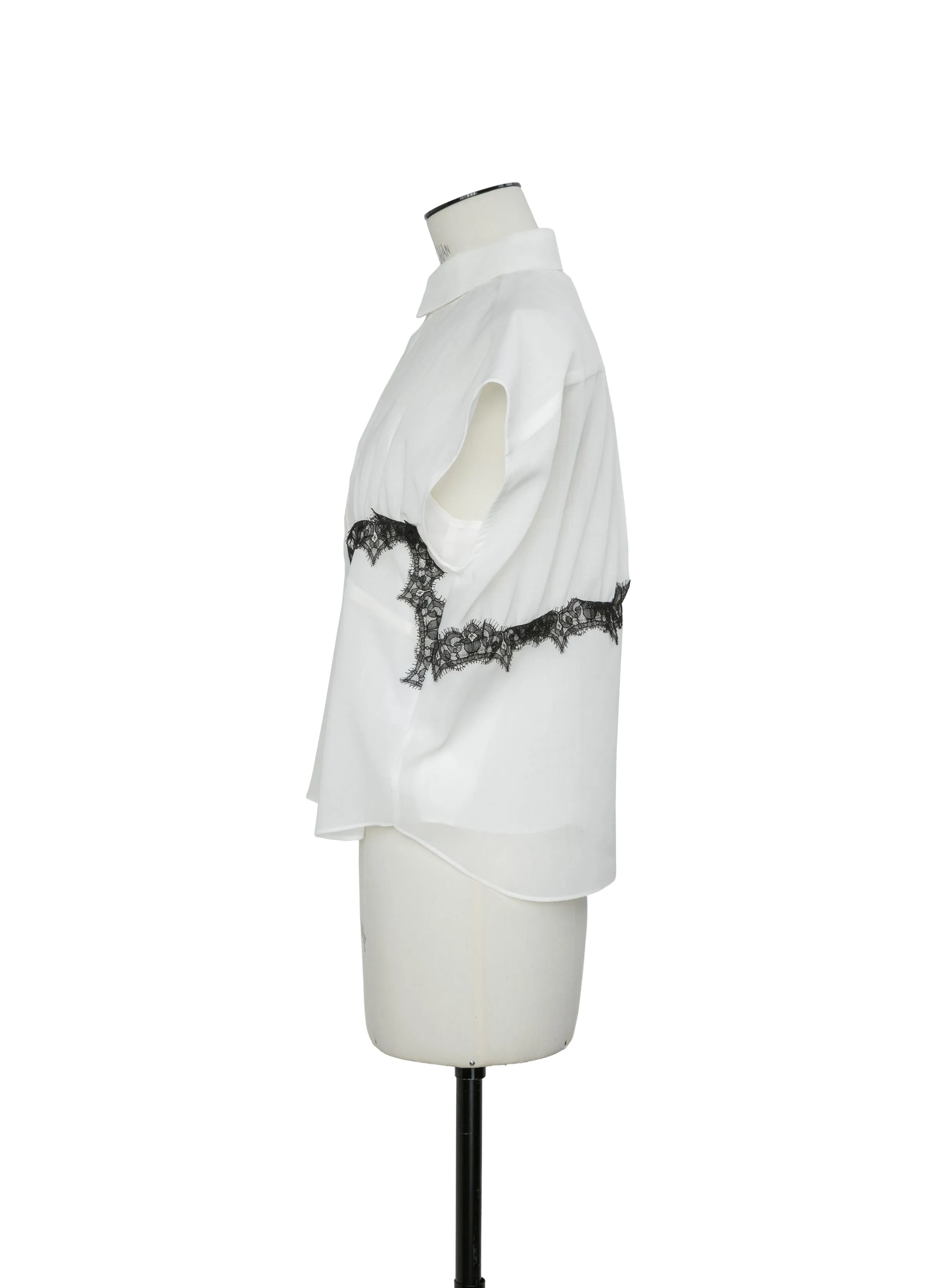 Wool Organza Shirt sold by Sacai product image thumbnail 3