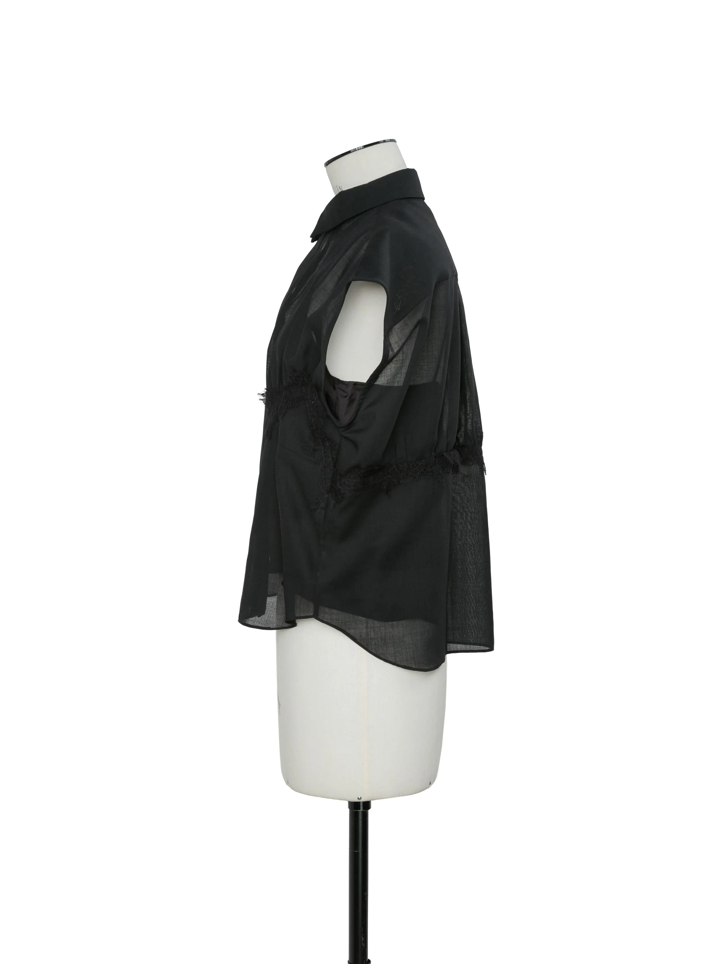 Wool Organza Shirt sold by Sacai product image thumbnail 2