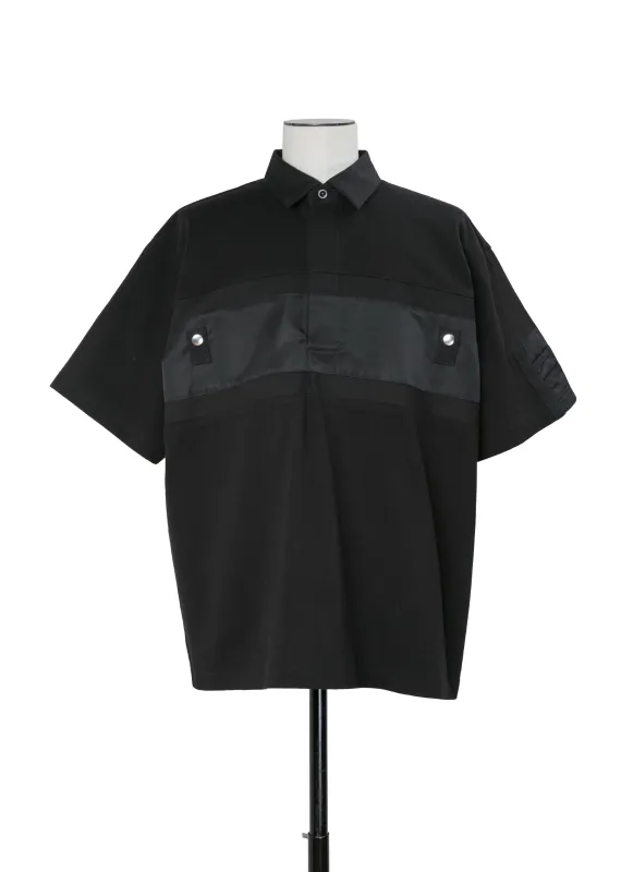 Cotton Jersey x Nylon Twill Polo Shirt made by Sacai