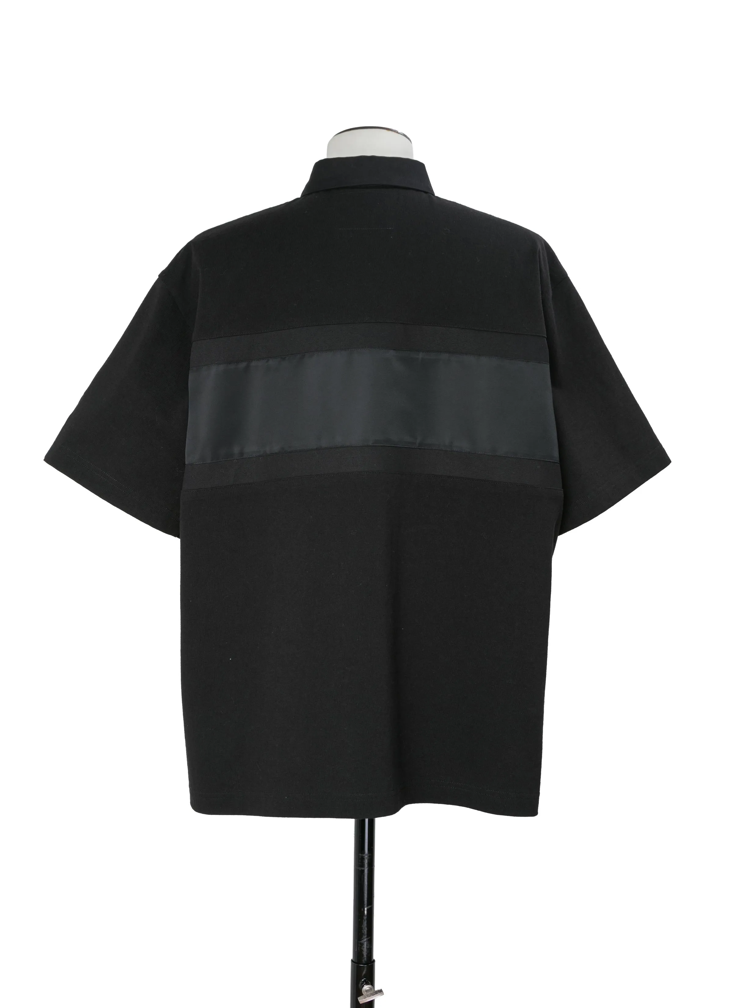 Cotton Jersey x Nylon Twill Polo Shirt sold by Sacai product image thumbnail 3