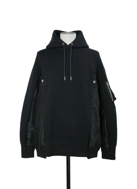 Sponge Sweat x Nylon Twill Hoodie made by Sacai