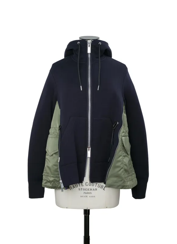 Sponge Sweat x Nylon Twill Hoodie made by Sacai