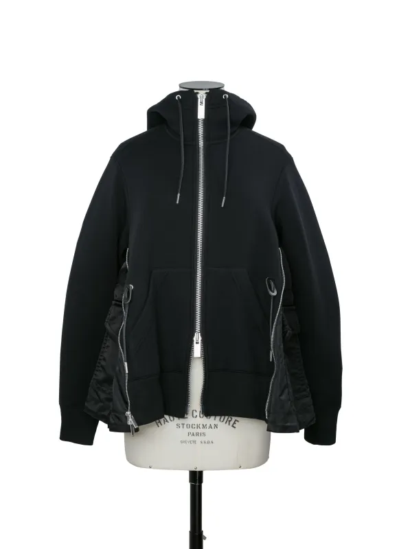 Sponge Sweat x Nylon Twill Hoodie made by Sacai