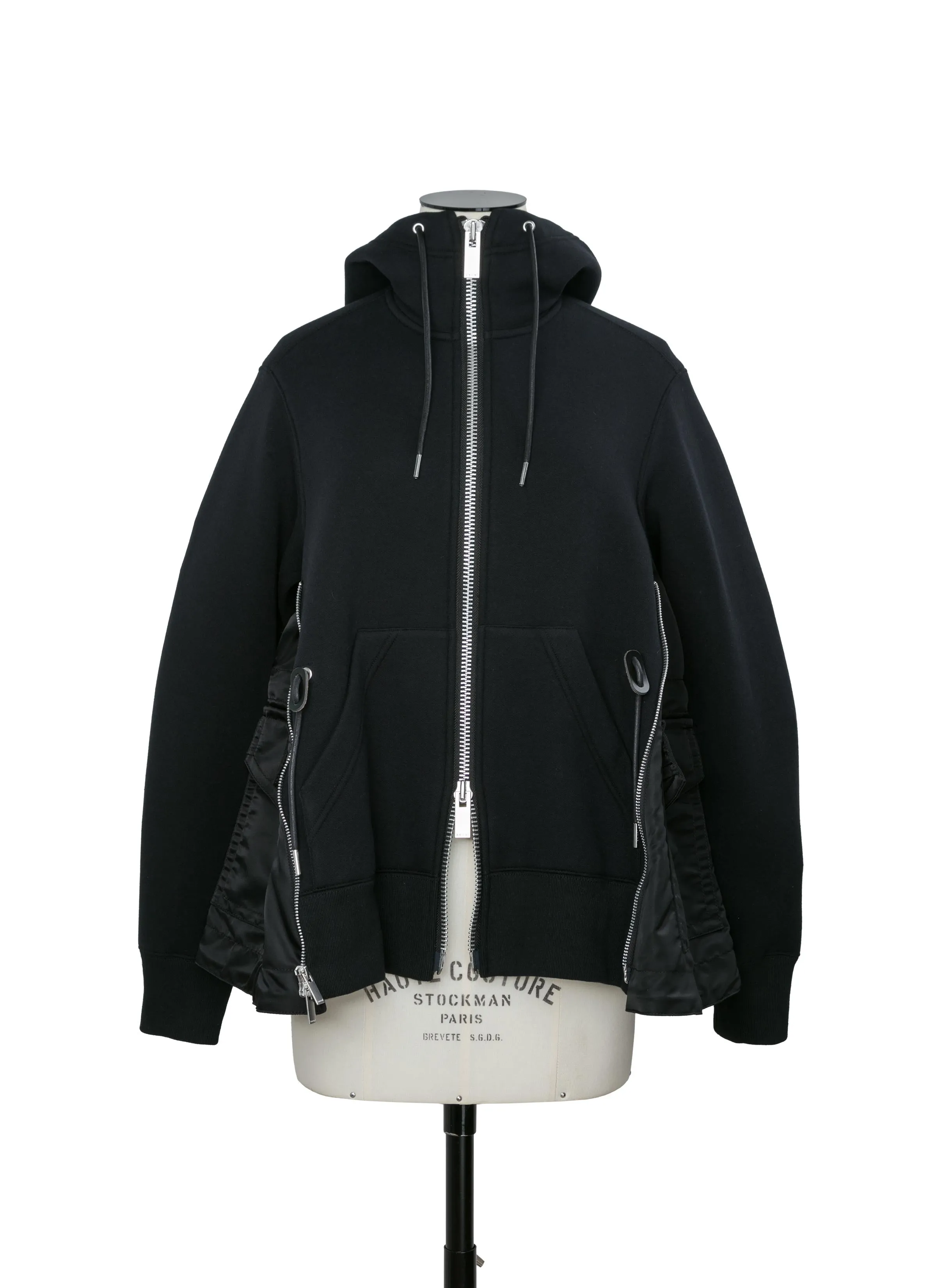 Sponge Sweat x Nylon Twill Hoodie sold by Sacai
